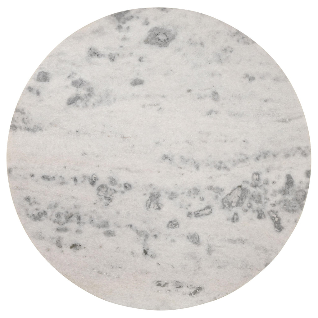 Ortega marble-top table - angle