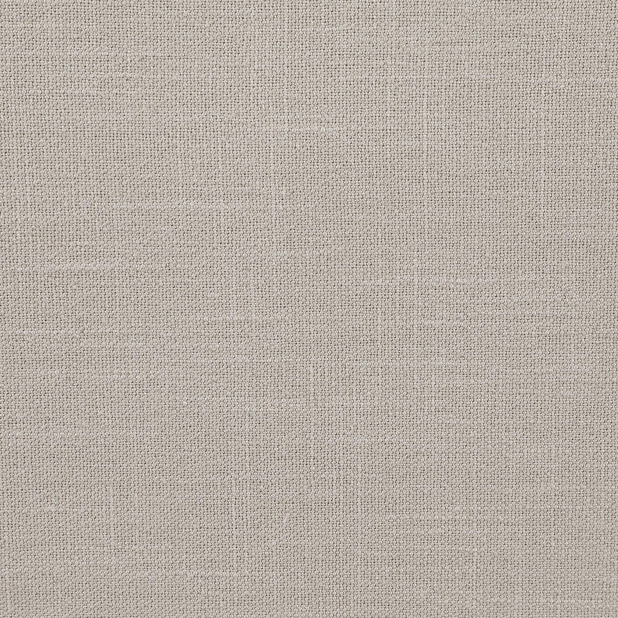 Meridian Comfy Beige Linen Textured Fabric Modular Ottoman