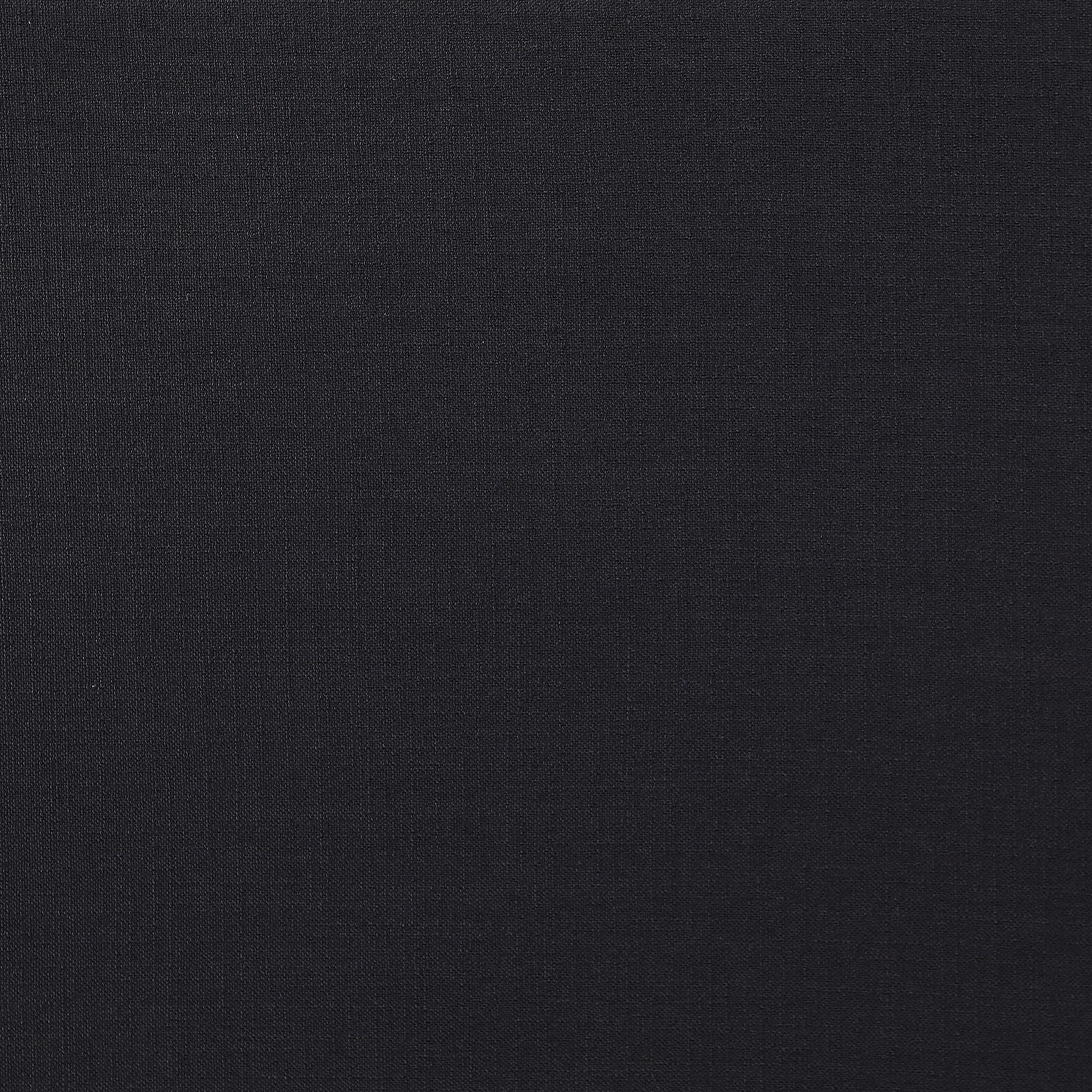 Meridian Comfy Black Linen Textured Fabric Modular Ottoman