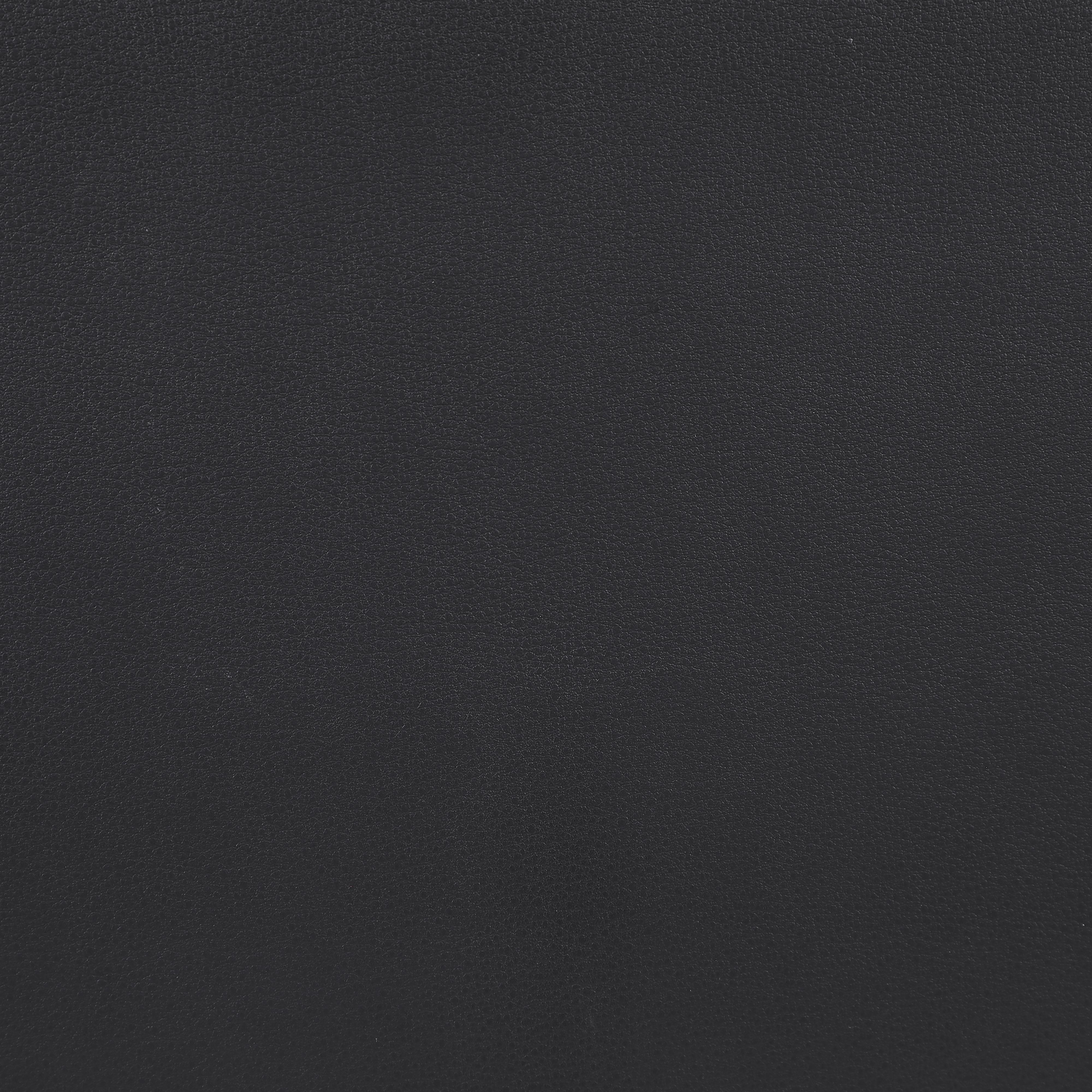 Meridian Comfy Black Vegan Leather Modular Ottoman