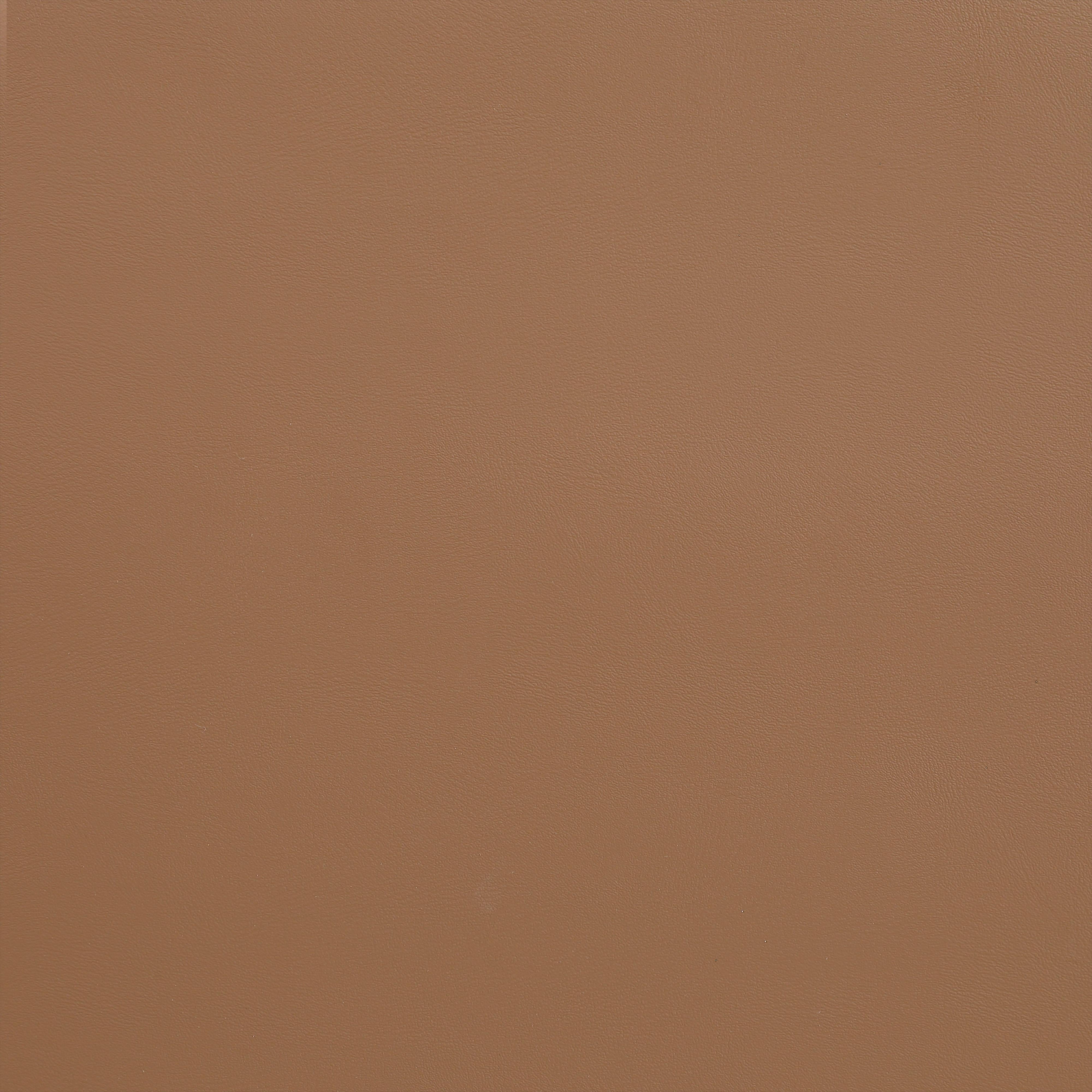 Meridian Comfy Cognac Vegan Leather Modular Ottoman