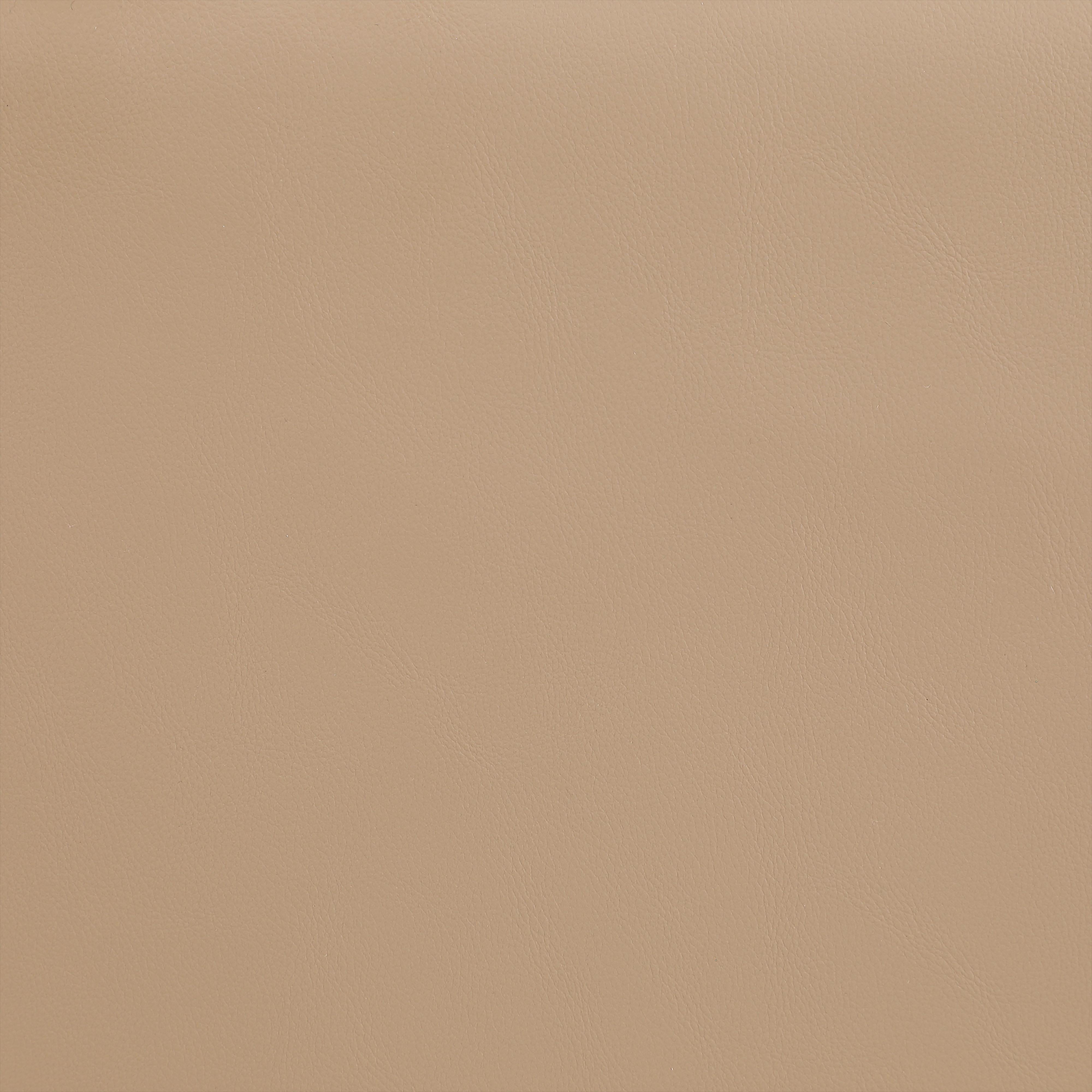 Meridian Comfy Tan Vegan Leather Modular Ottoman