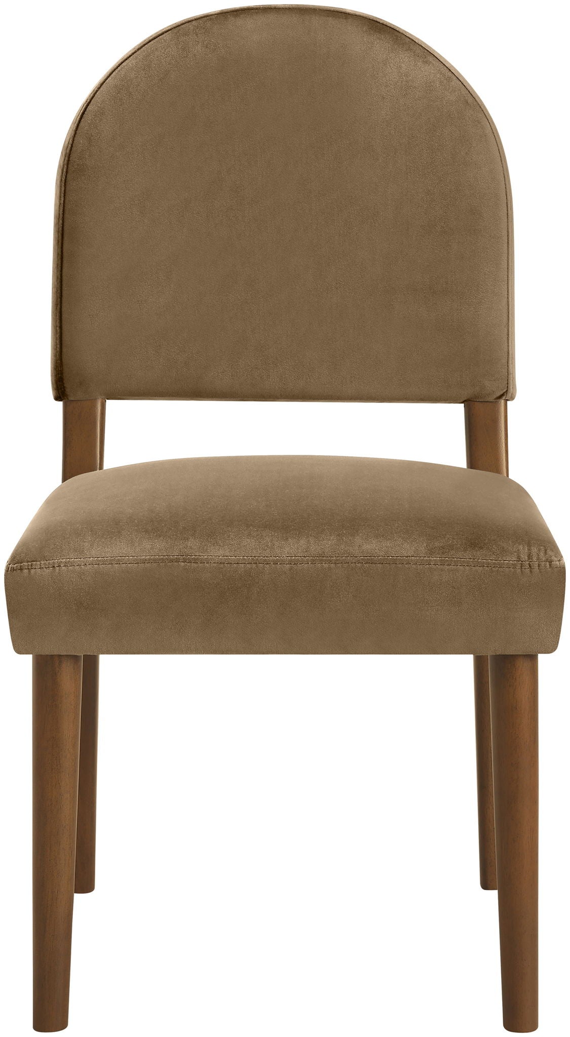Varinelle - Velvet Dining Chair (Set of 2) with Walnut Frame