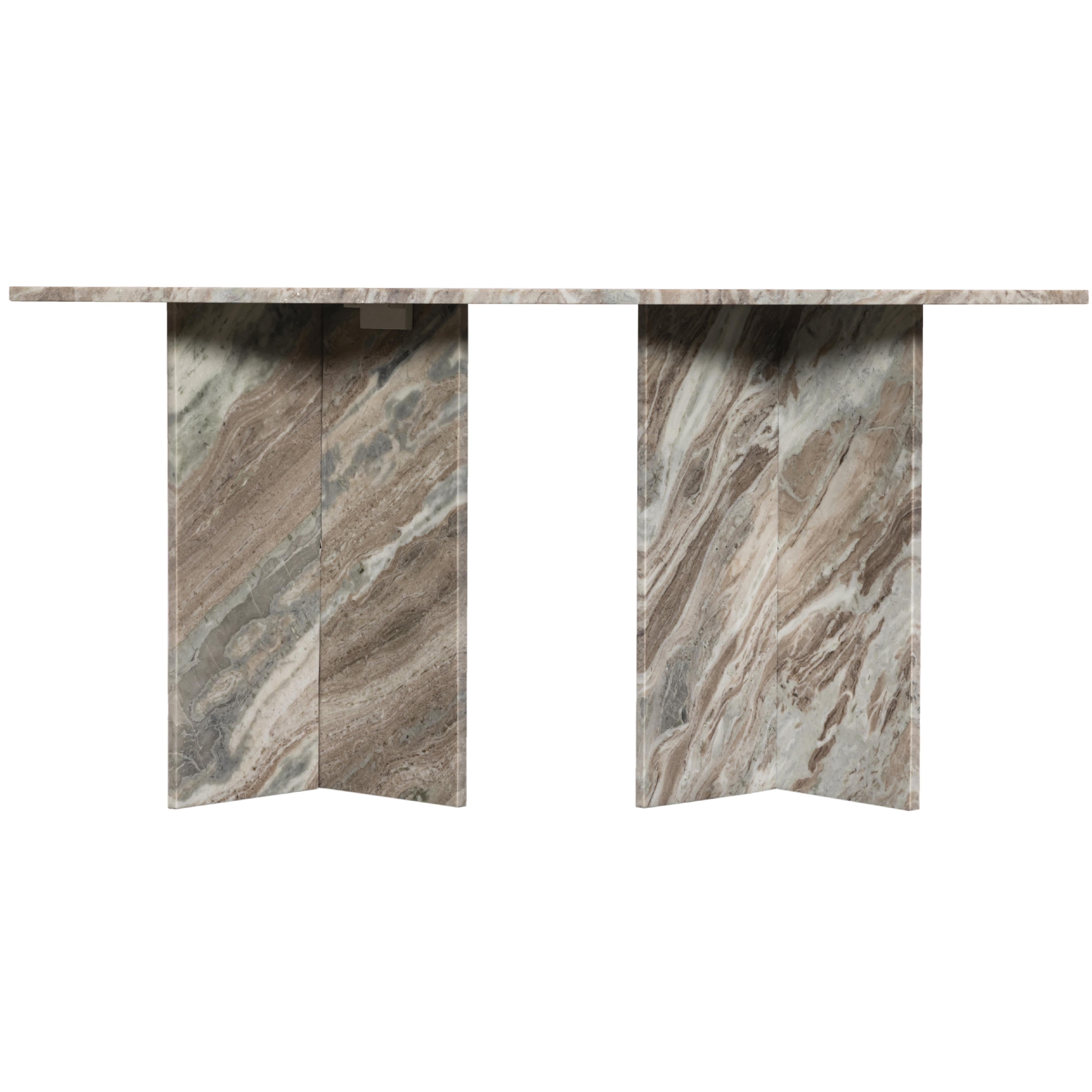 Meridian Verona Brown Dining Table (3 Boxes)