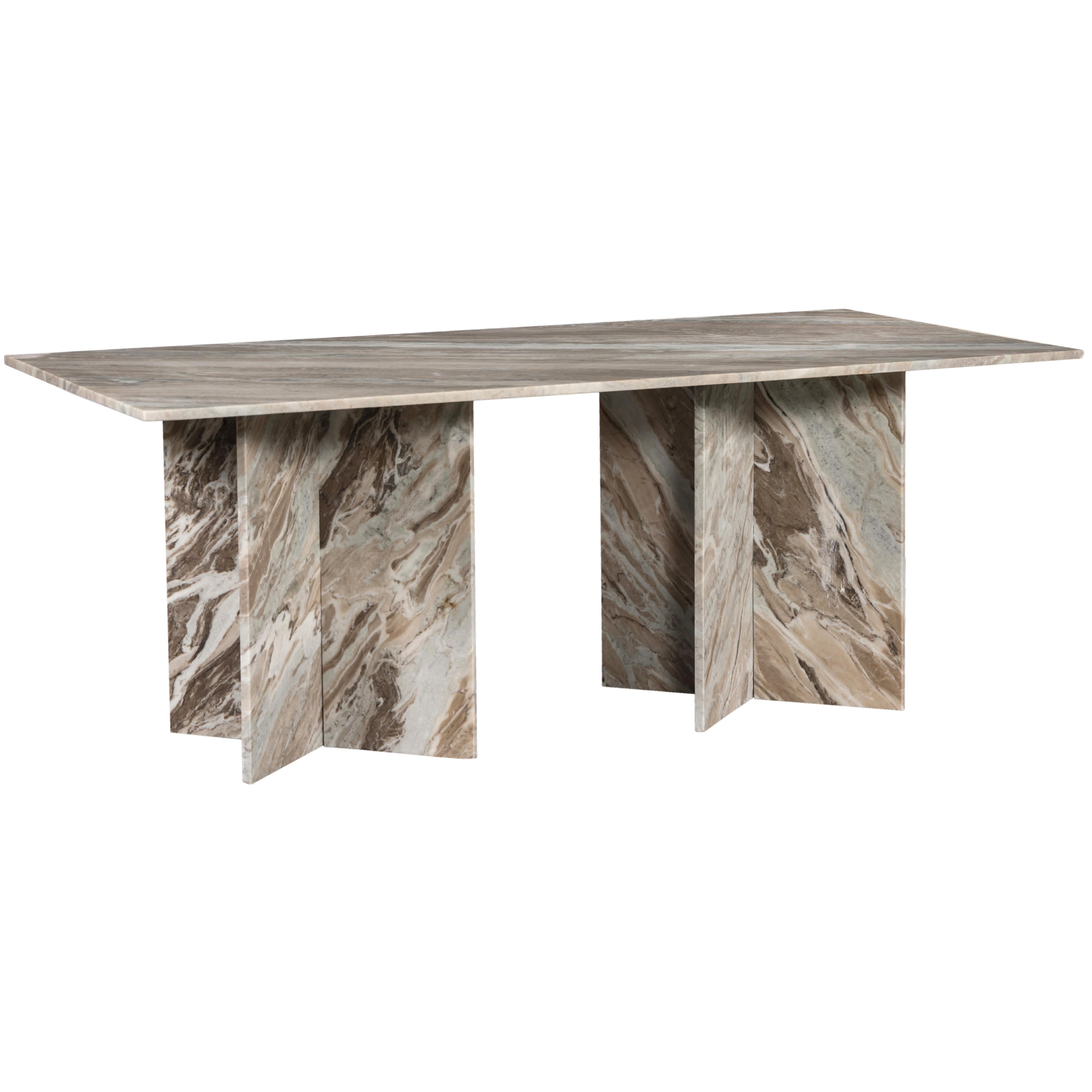 Meridian Verona Brown Dining Table (3 Boxes)