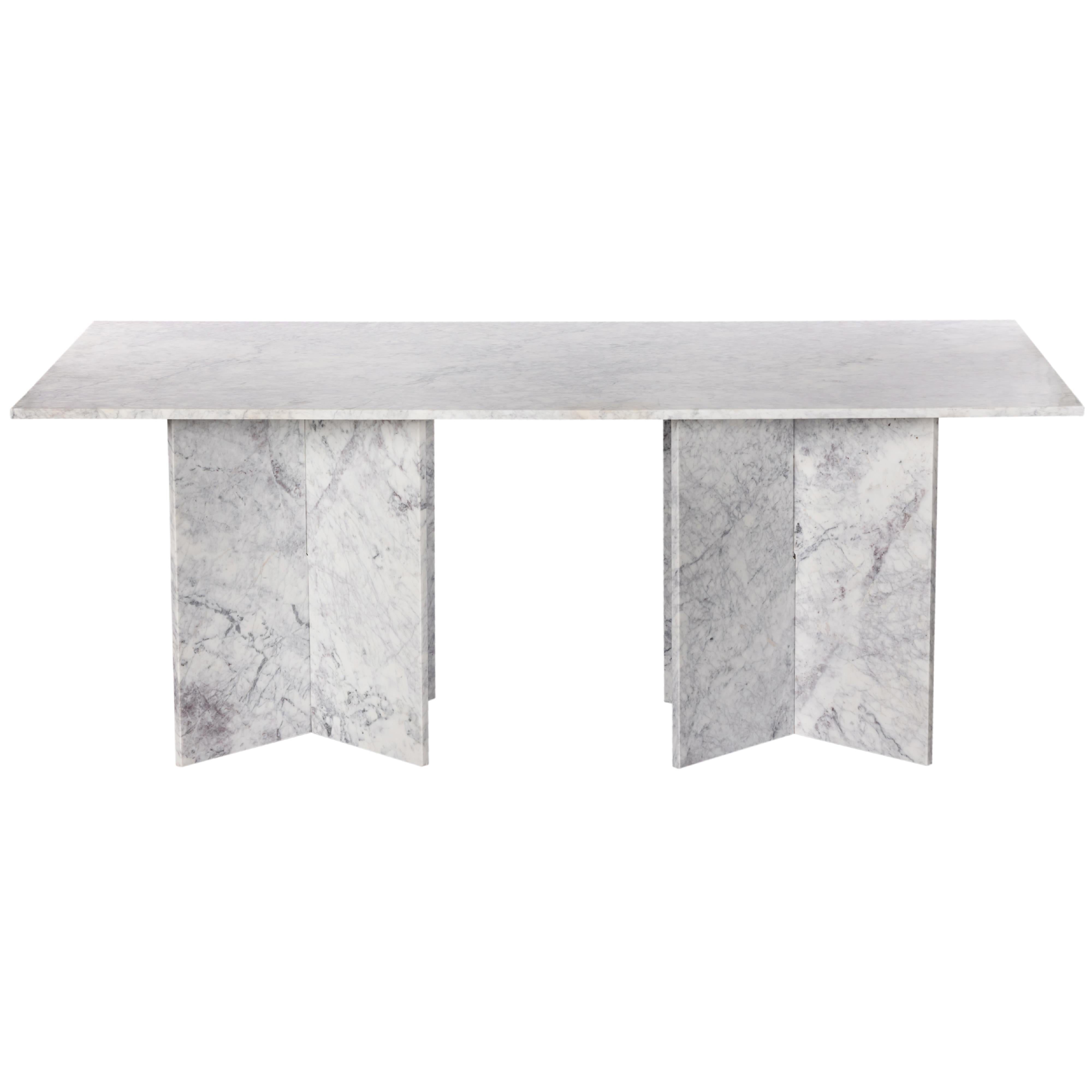Meridian Verona White Dining Table (3 Boxes)