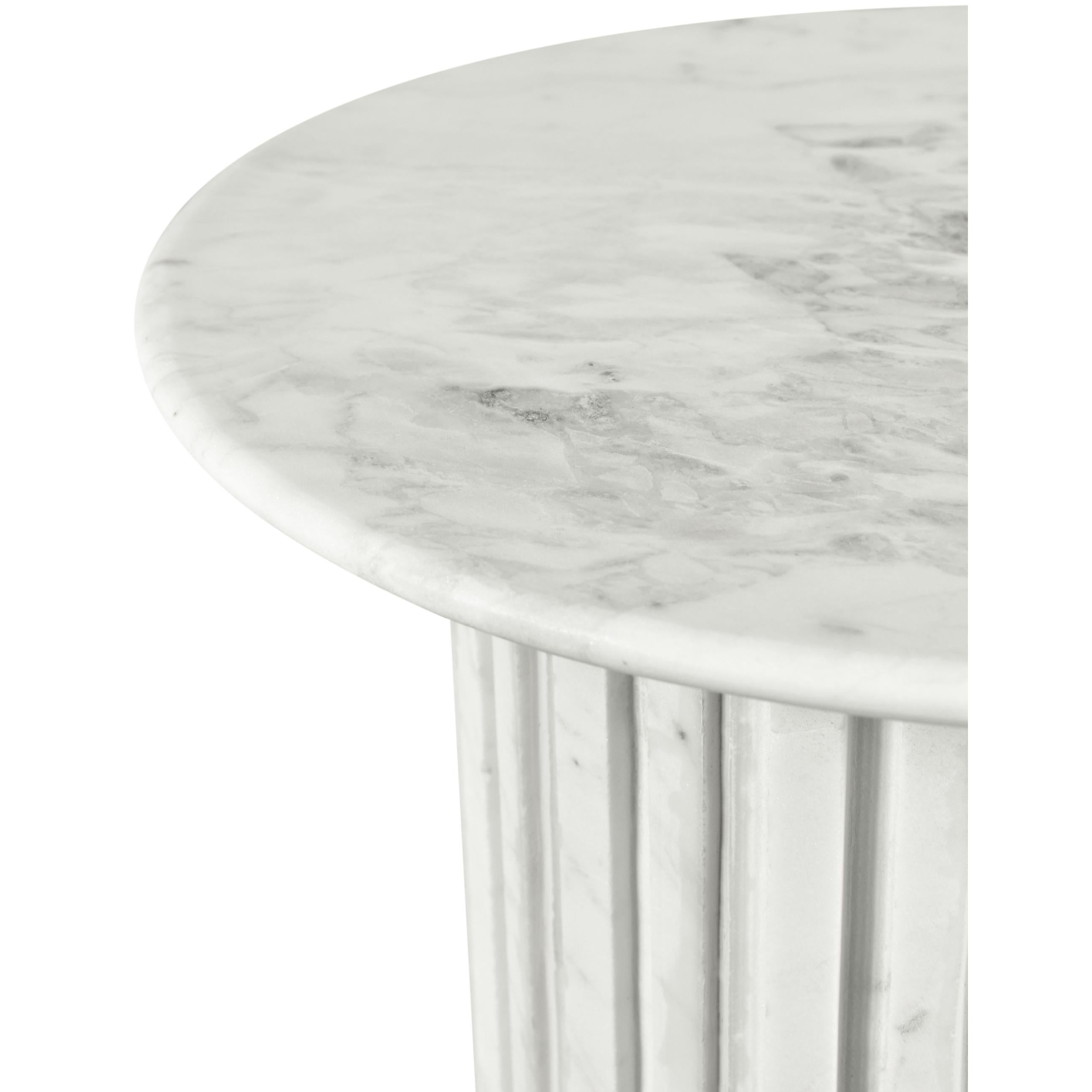Meridian Genoa White End Table