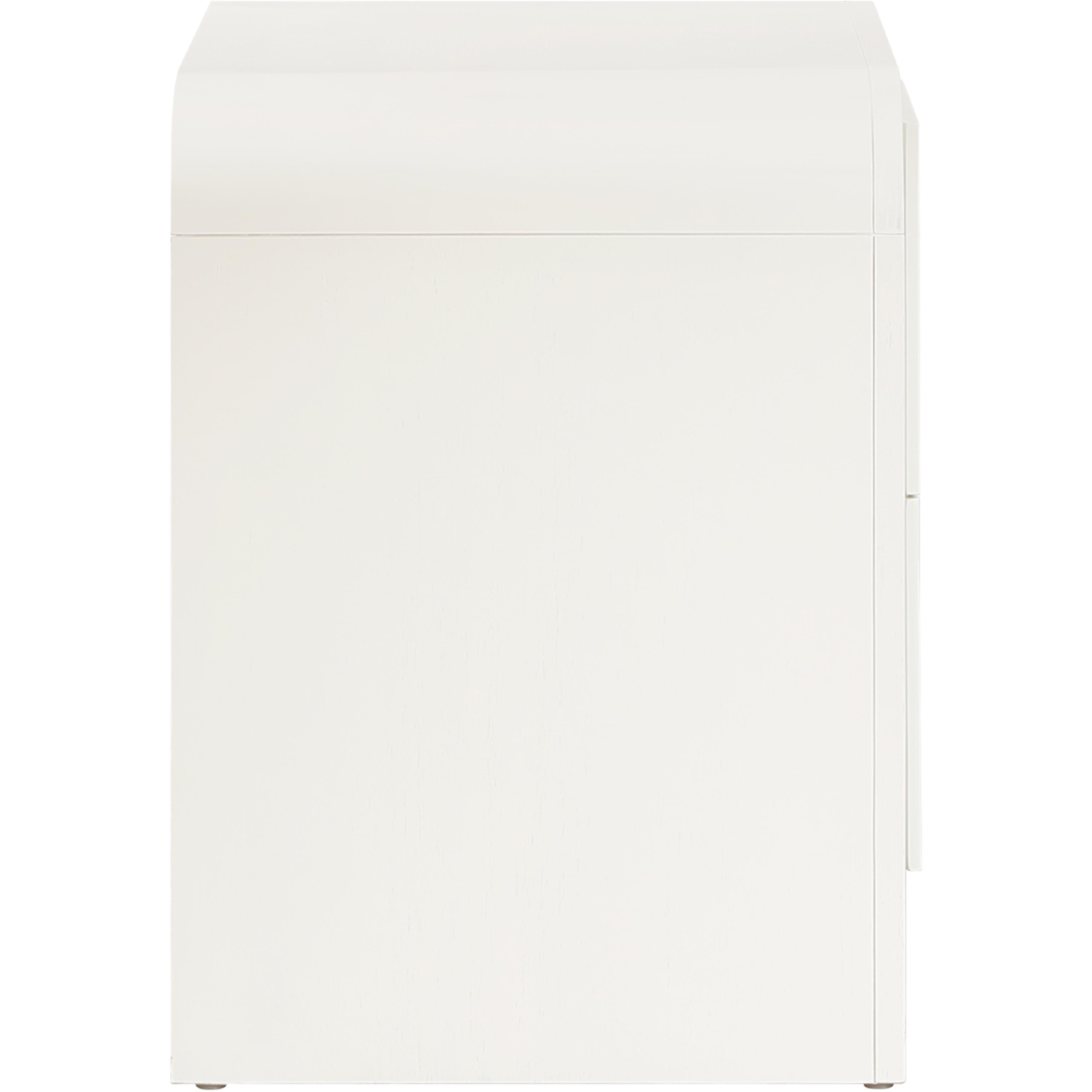 Meridian Fluted Cream Night Stand