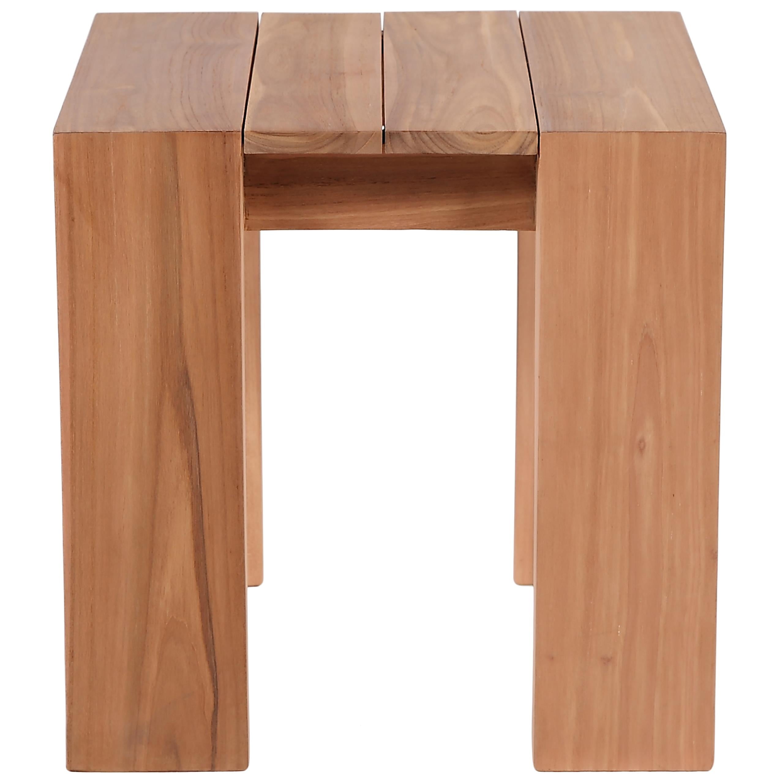 Meridian Tulum Natural Teak Outdoor End Table