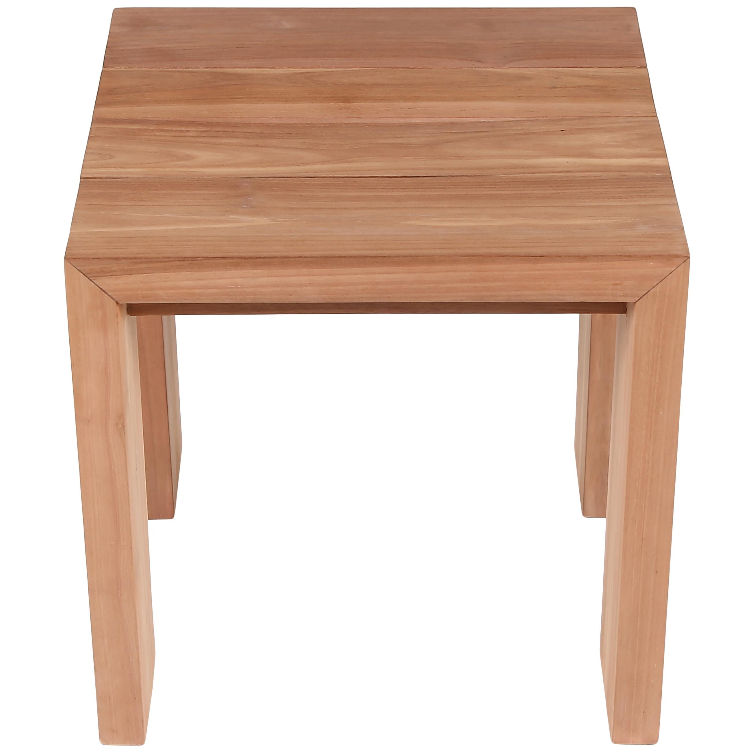 Meridian Tulum Natural Teak Outdoor End Table