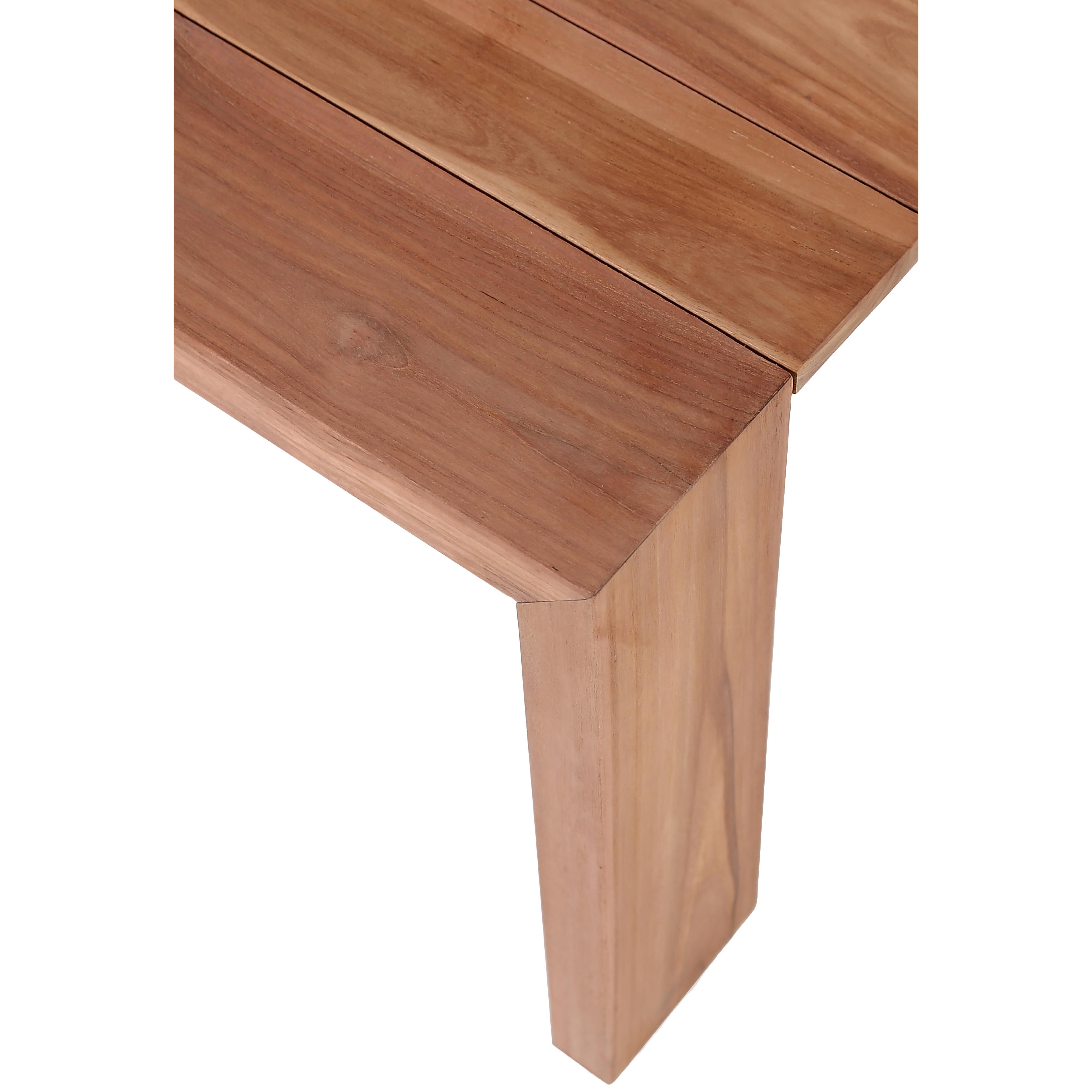 Meridian Tulum Natural Teak Outdoor End Table