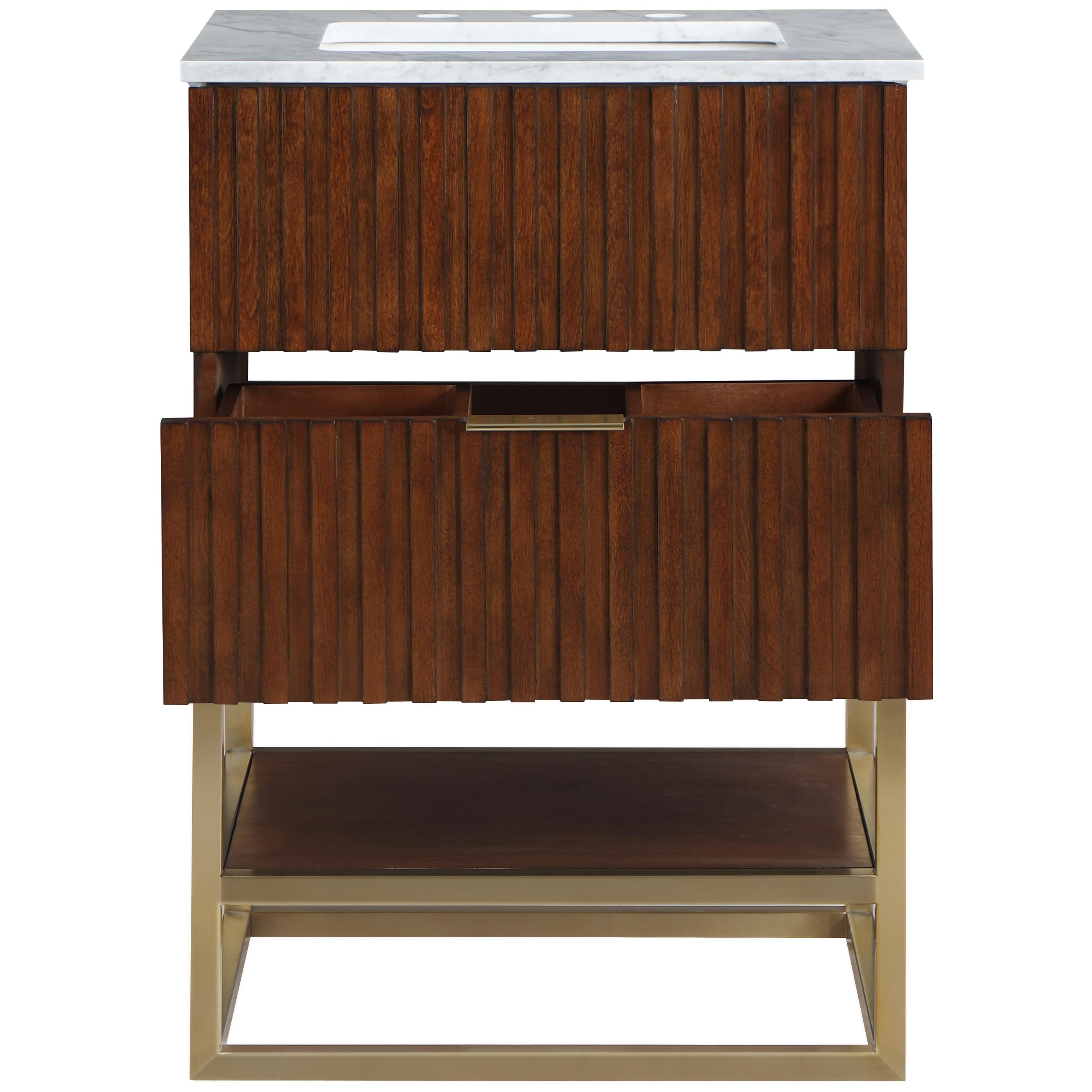 Meridian Monad Walnut Bathroom Vanity