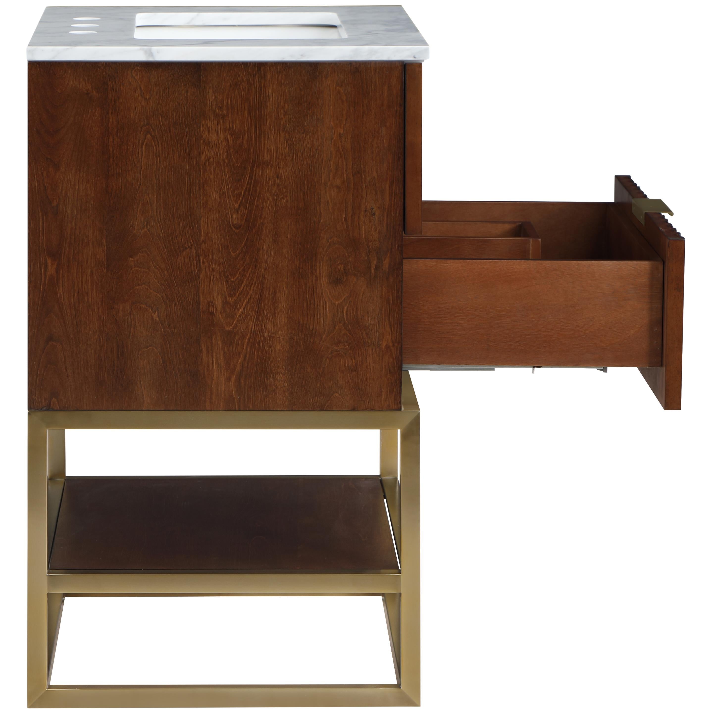 Meridian Monad Walnut Bathroom Vanity
