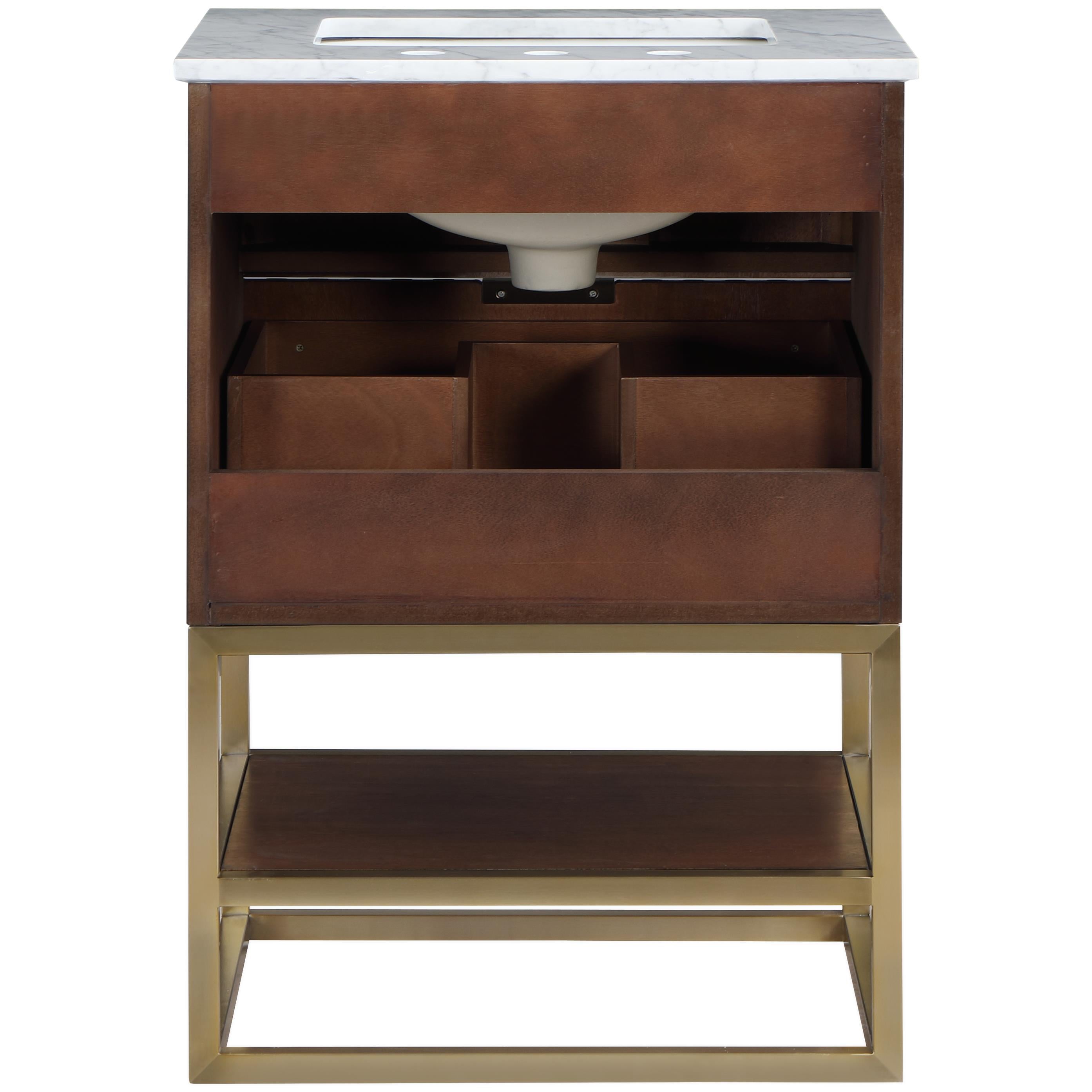 Meridian Monad Walnut Bathroom Vanity