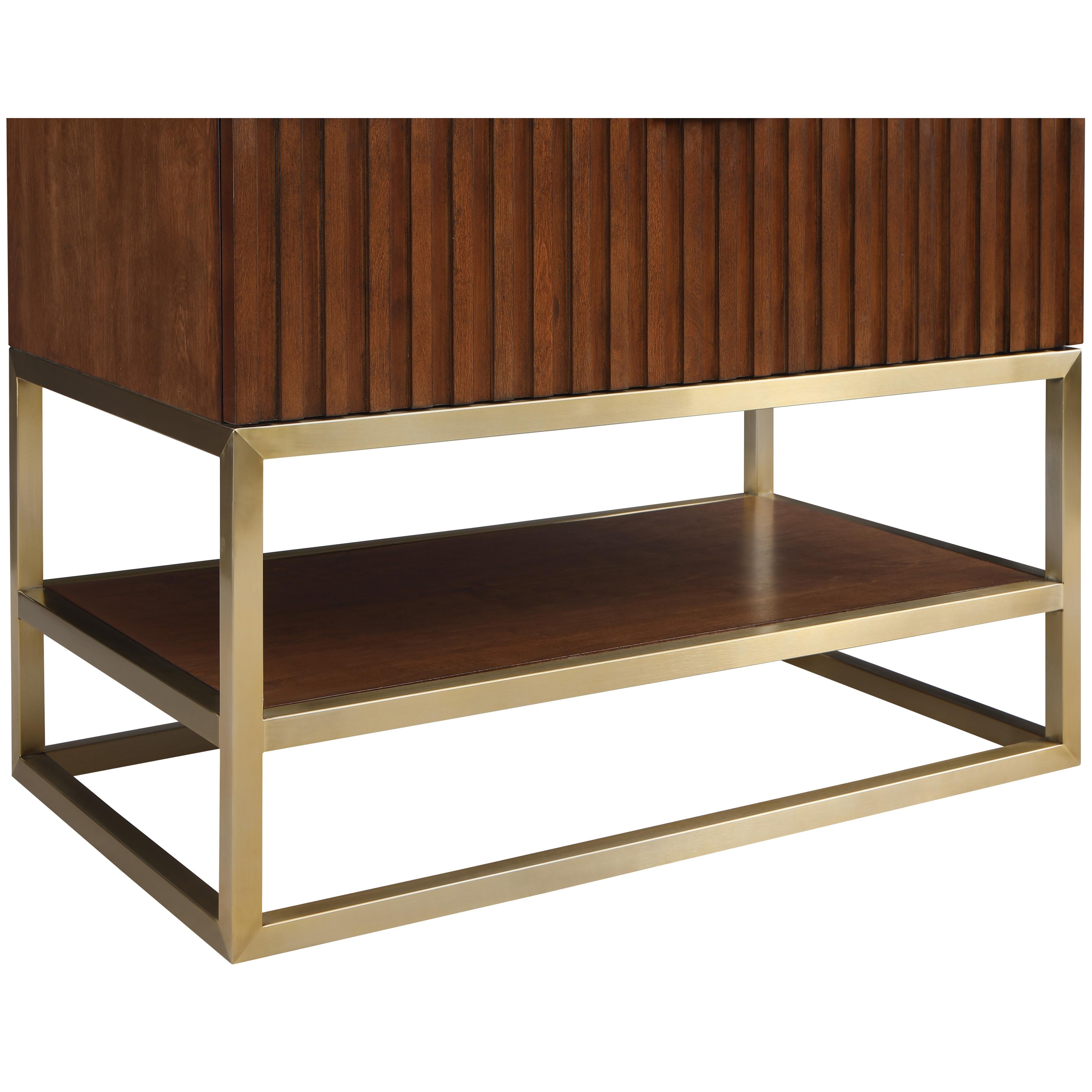 Meridian Monad Walnut Bathroom Vanity