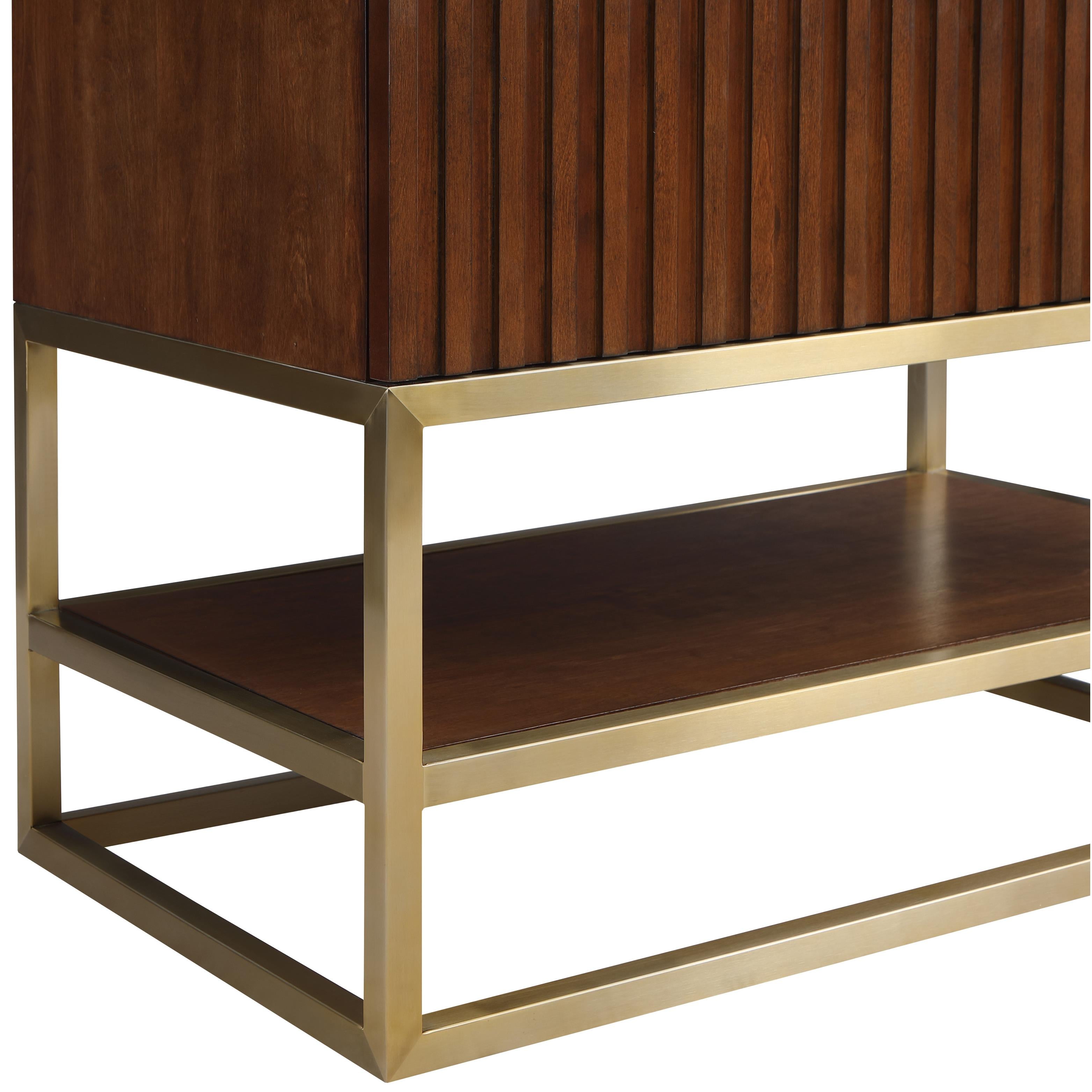 Meridian Monad Walnut Bathroom Vanity