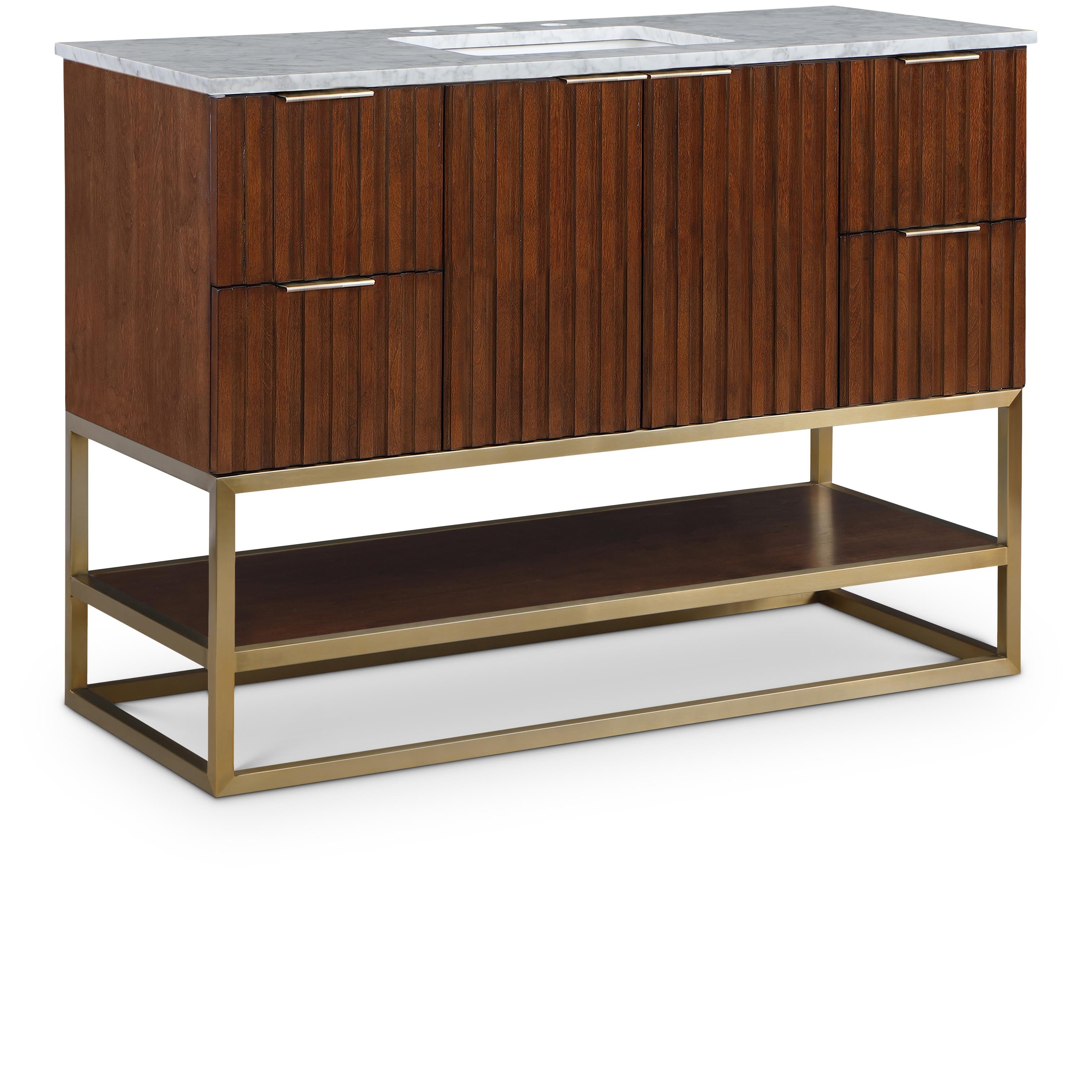 Meridian Monad Walnut Bathroom Vanity
