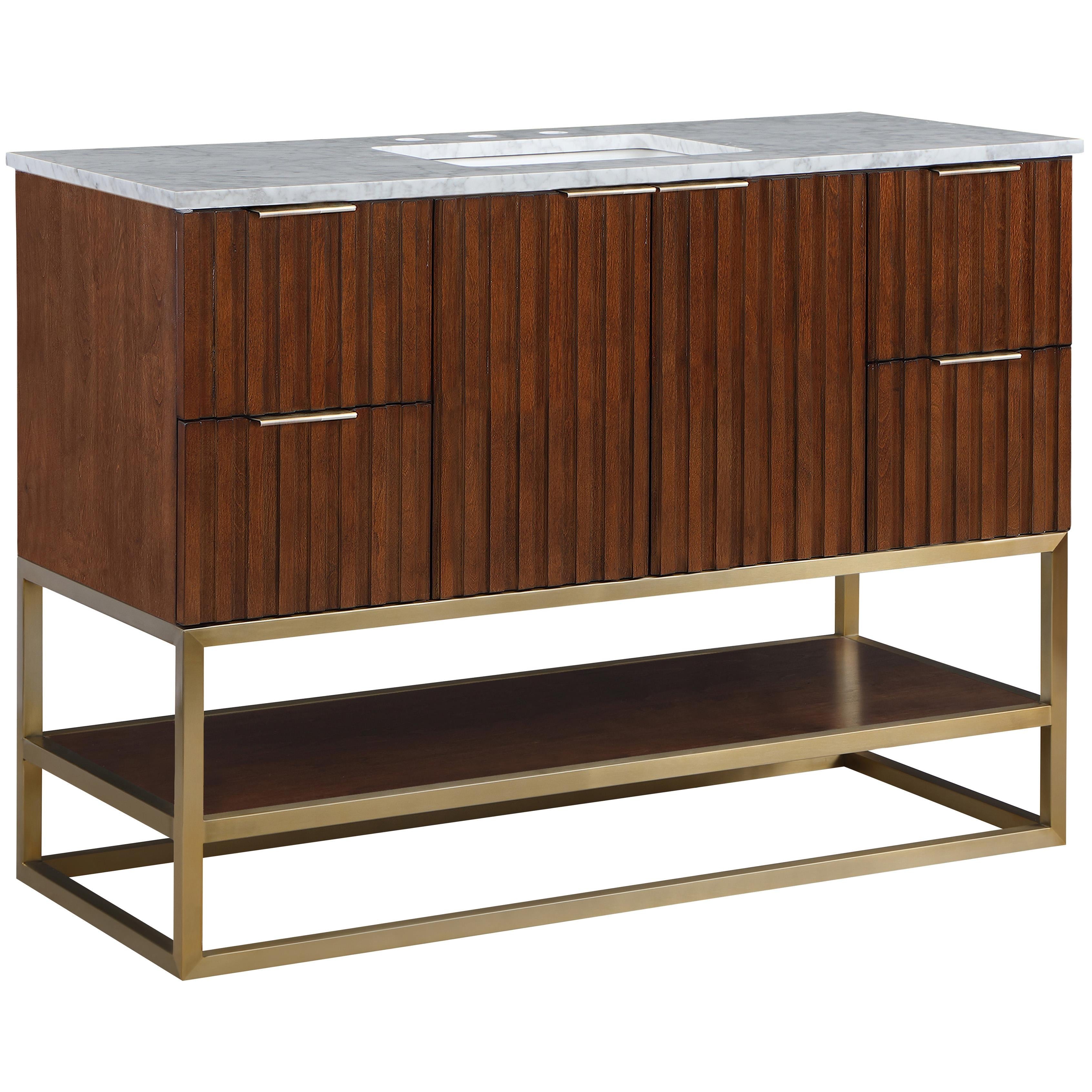 Meridian Monad Walnut Bathroom Vanity
