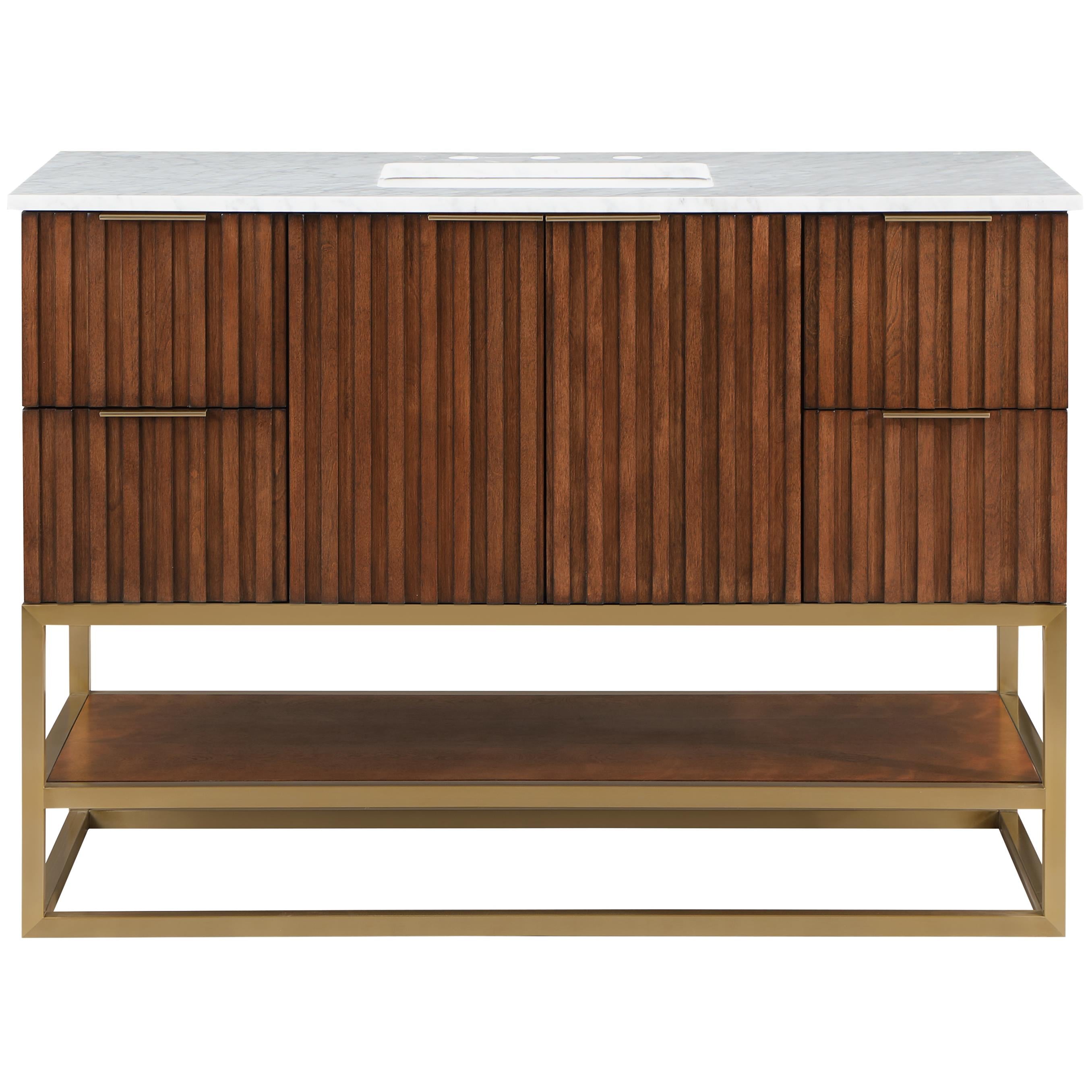 Meridian Monad Walnut Bathroom Vanity