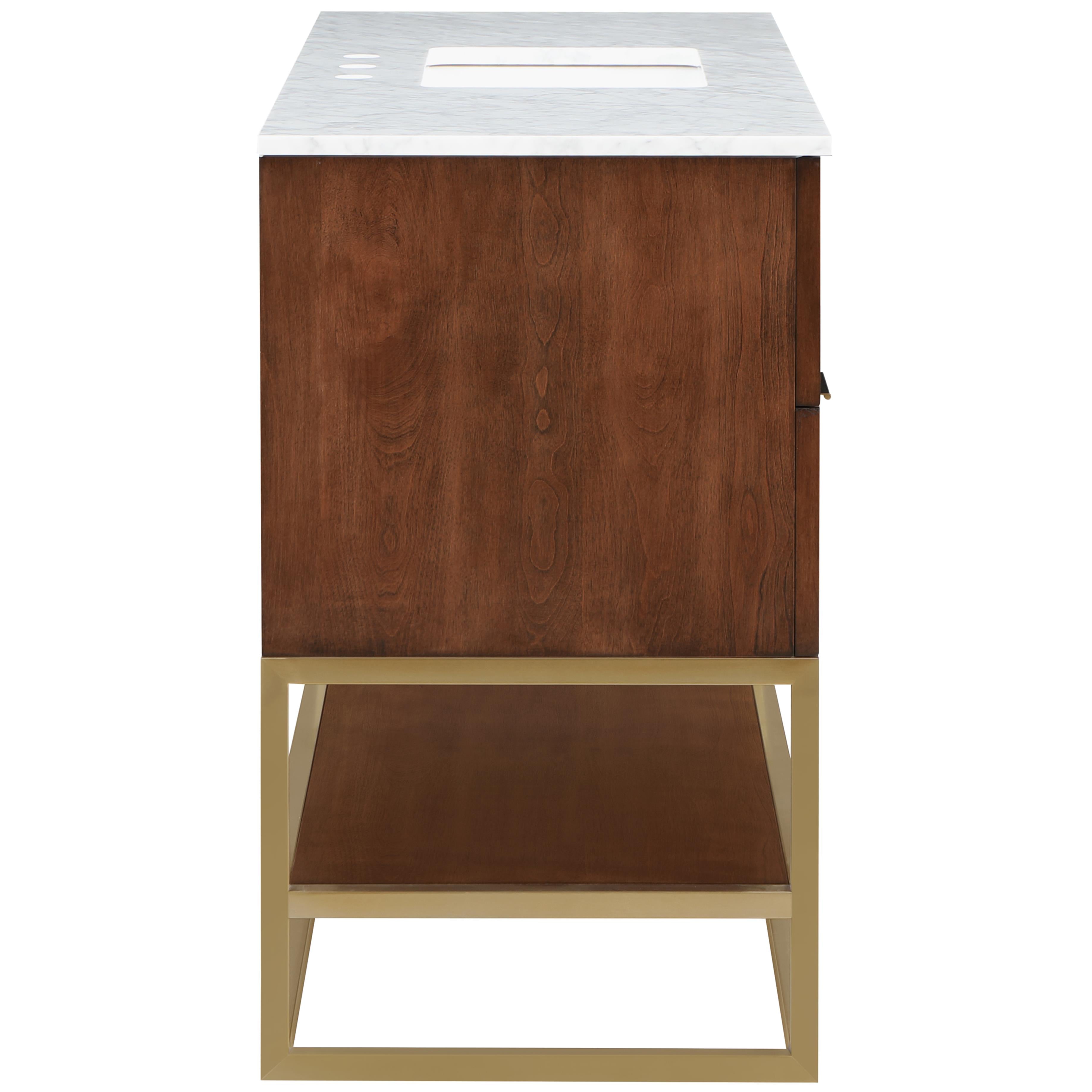 Meridian Monad Walnut Bathroom Vanity