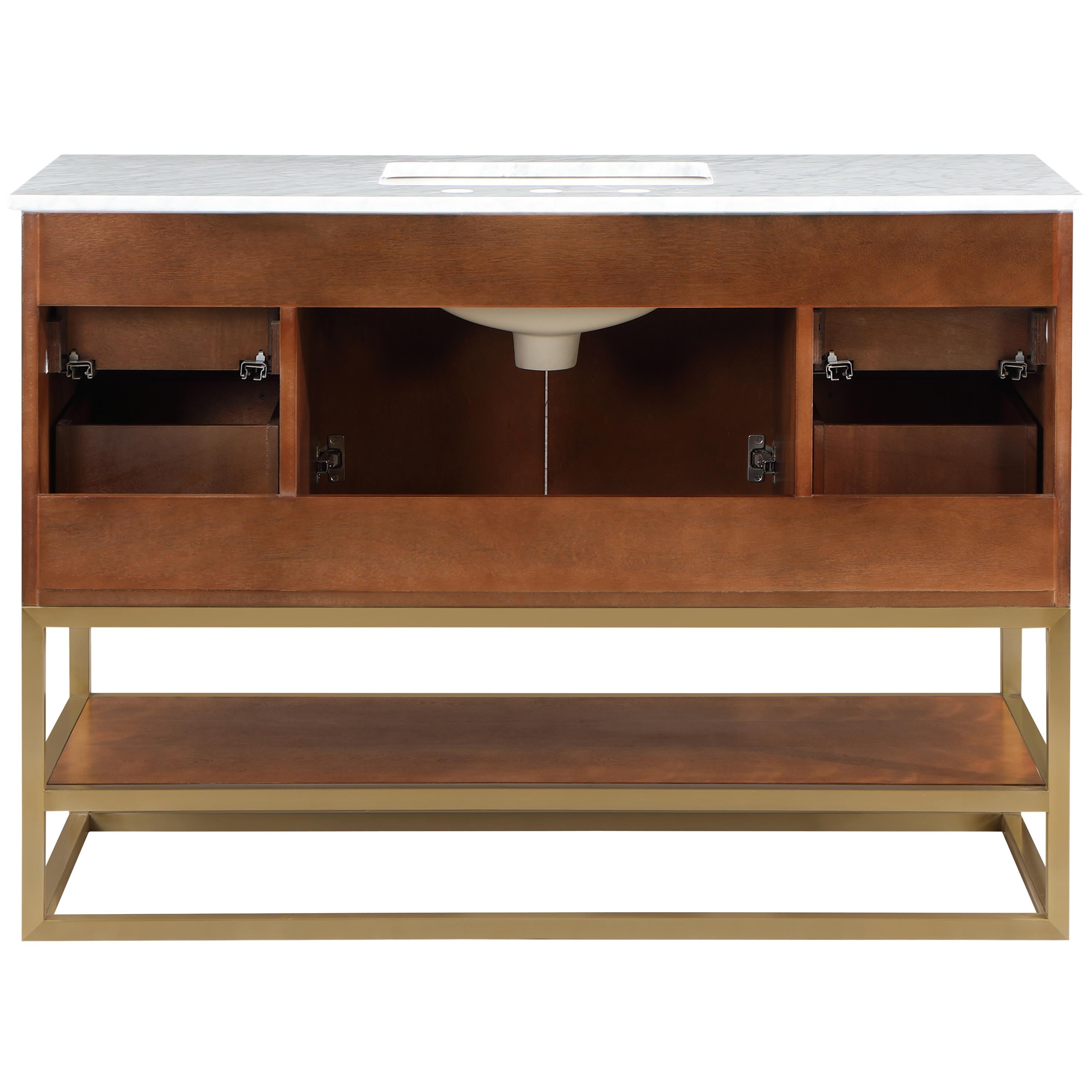 Meridian Monad Walnut Bathroom Vanity