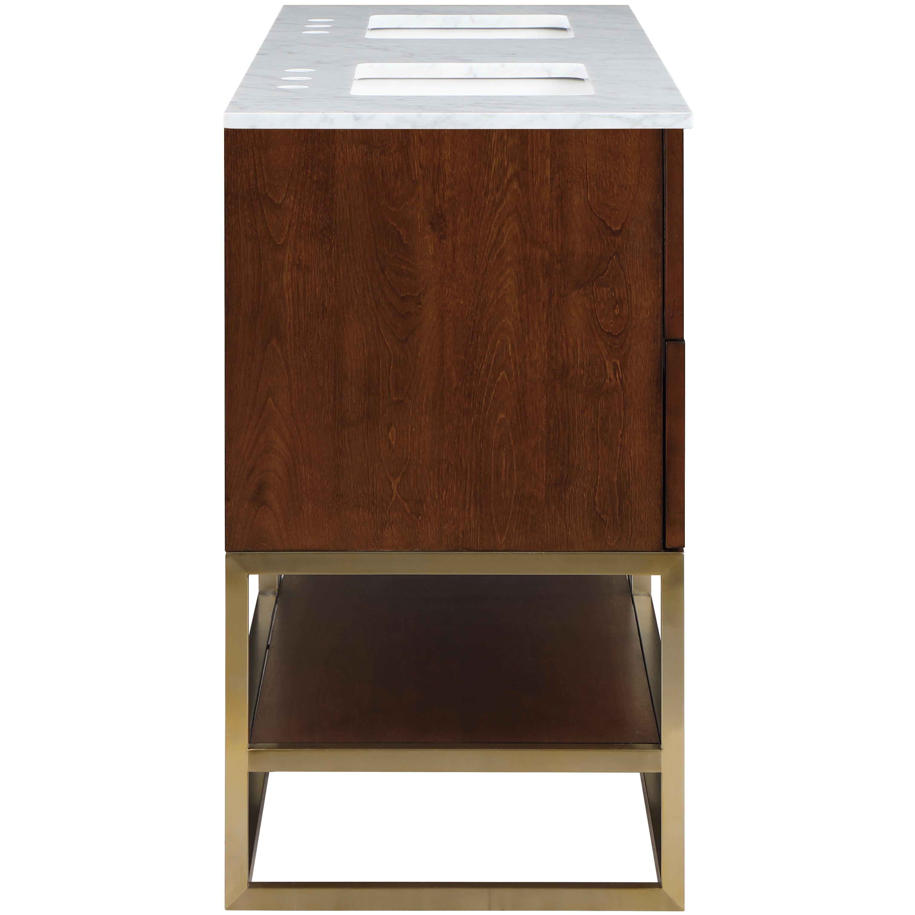 Meridian Monad Walnut Bathroom Vanity
