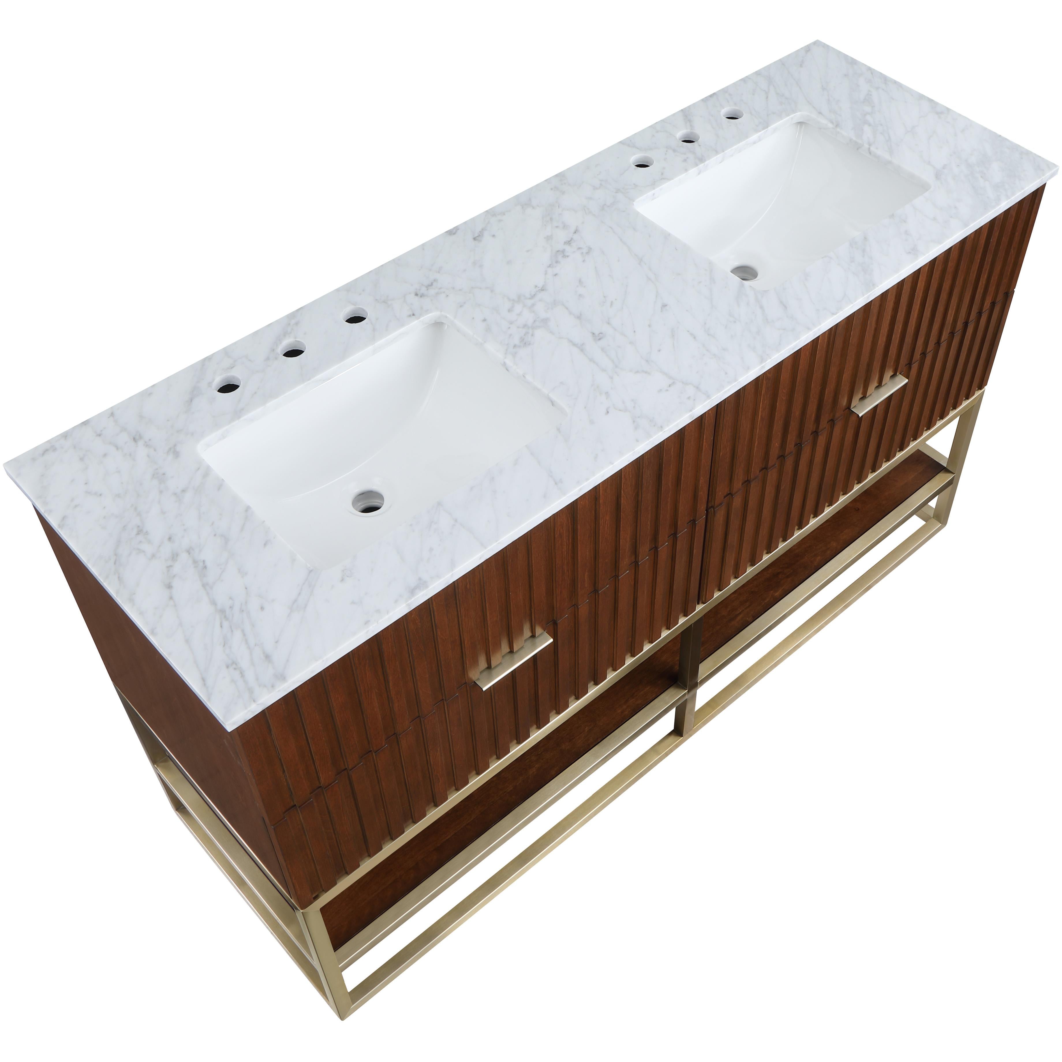 Meridian Monad Walnut Bathroom Vanity