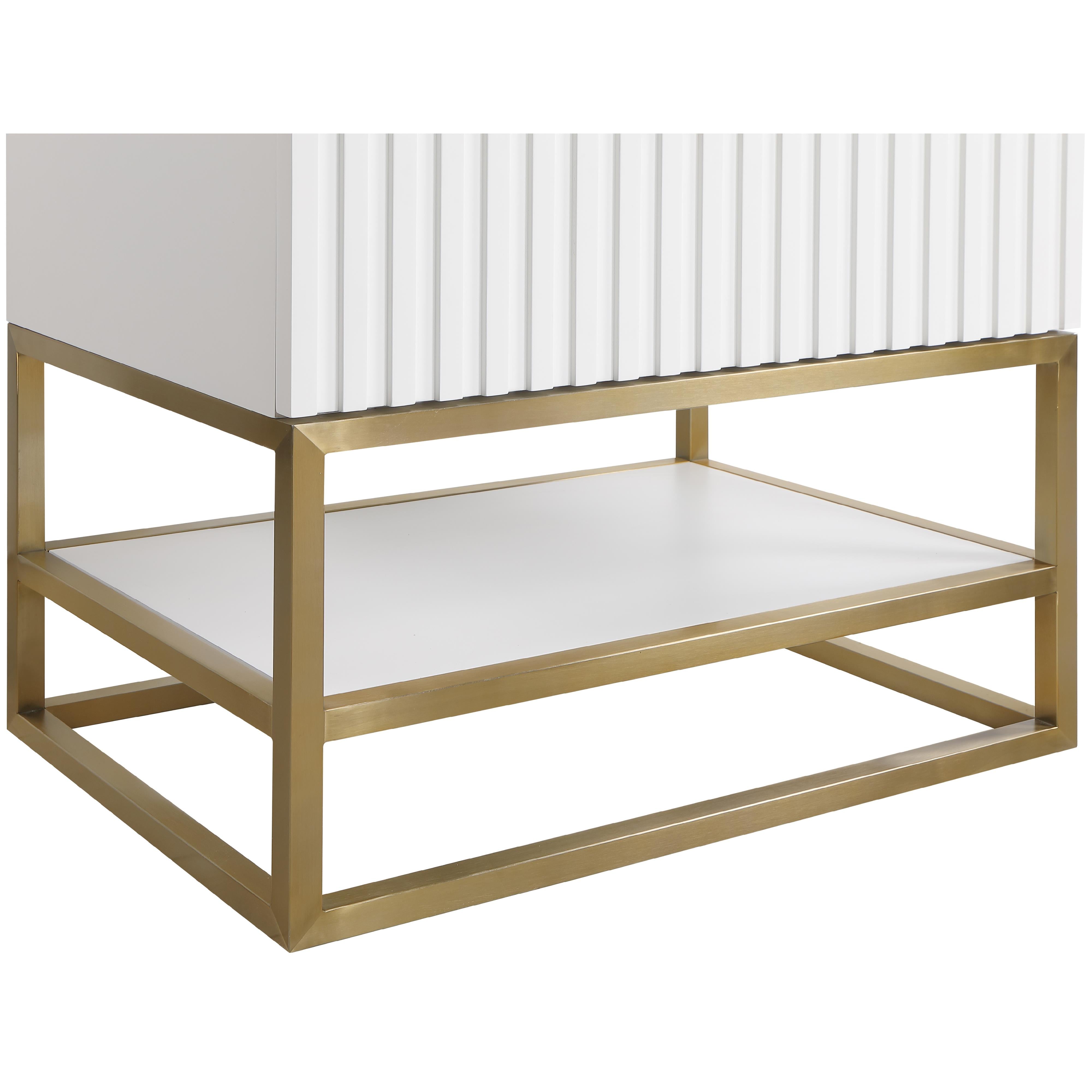 Meridian Monad White Bathroom Vanity