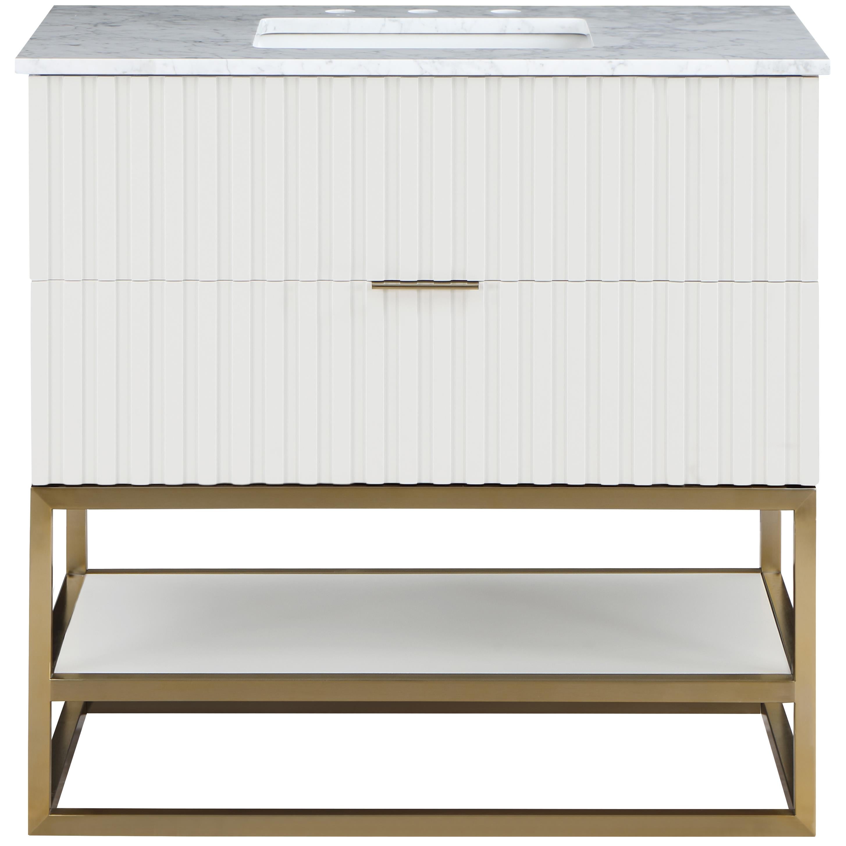 Meridian Monad White Bathroom Vanity