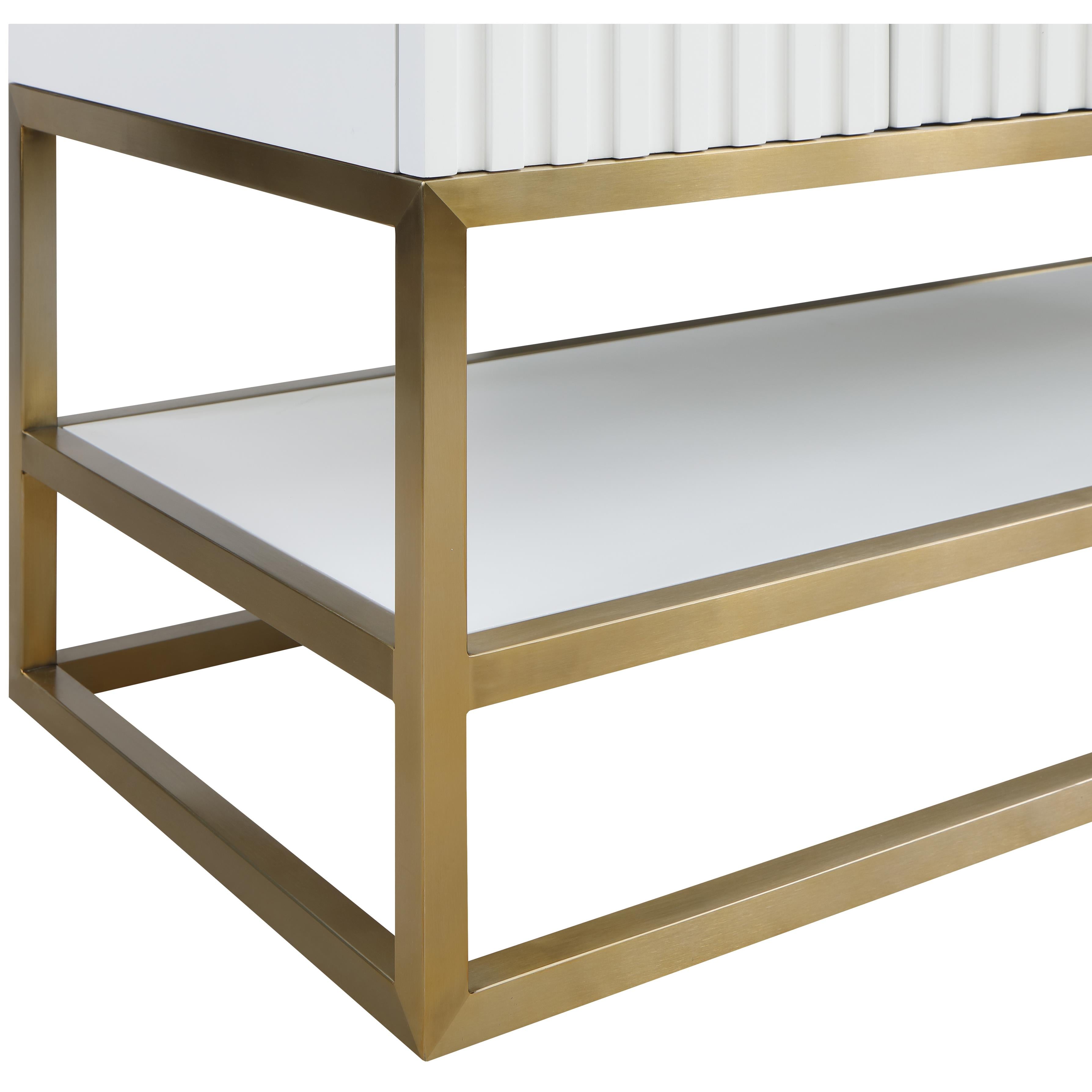 Meridian Monad White Bathroom Vanity