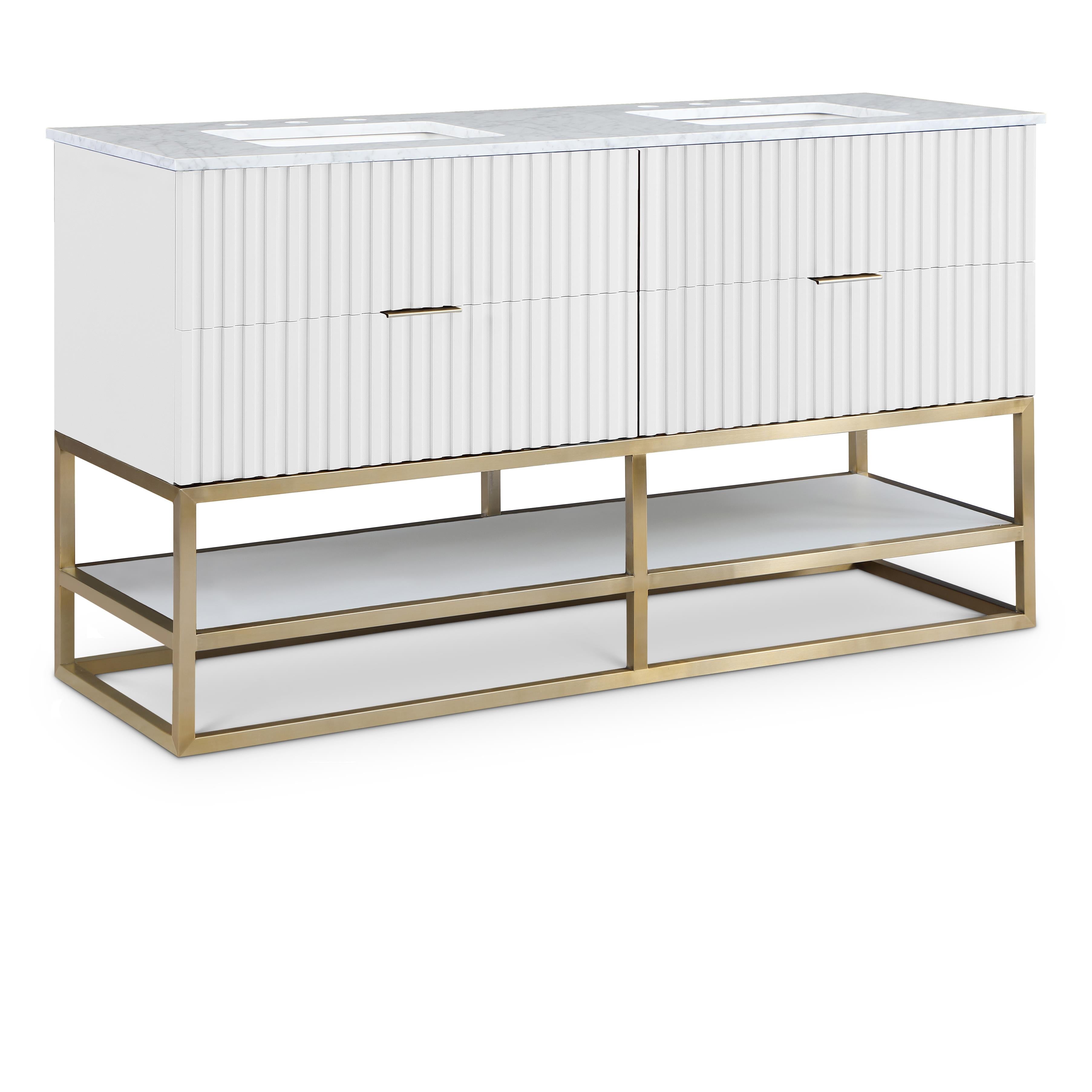 Meridian Monad White Bathroom Vanity