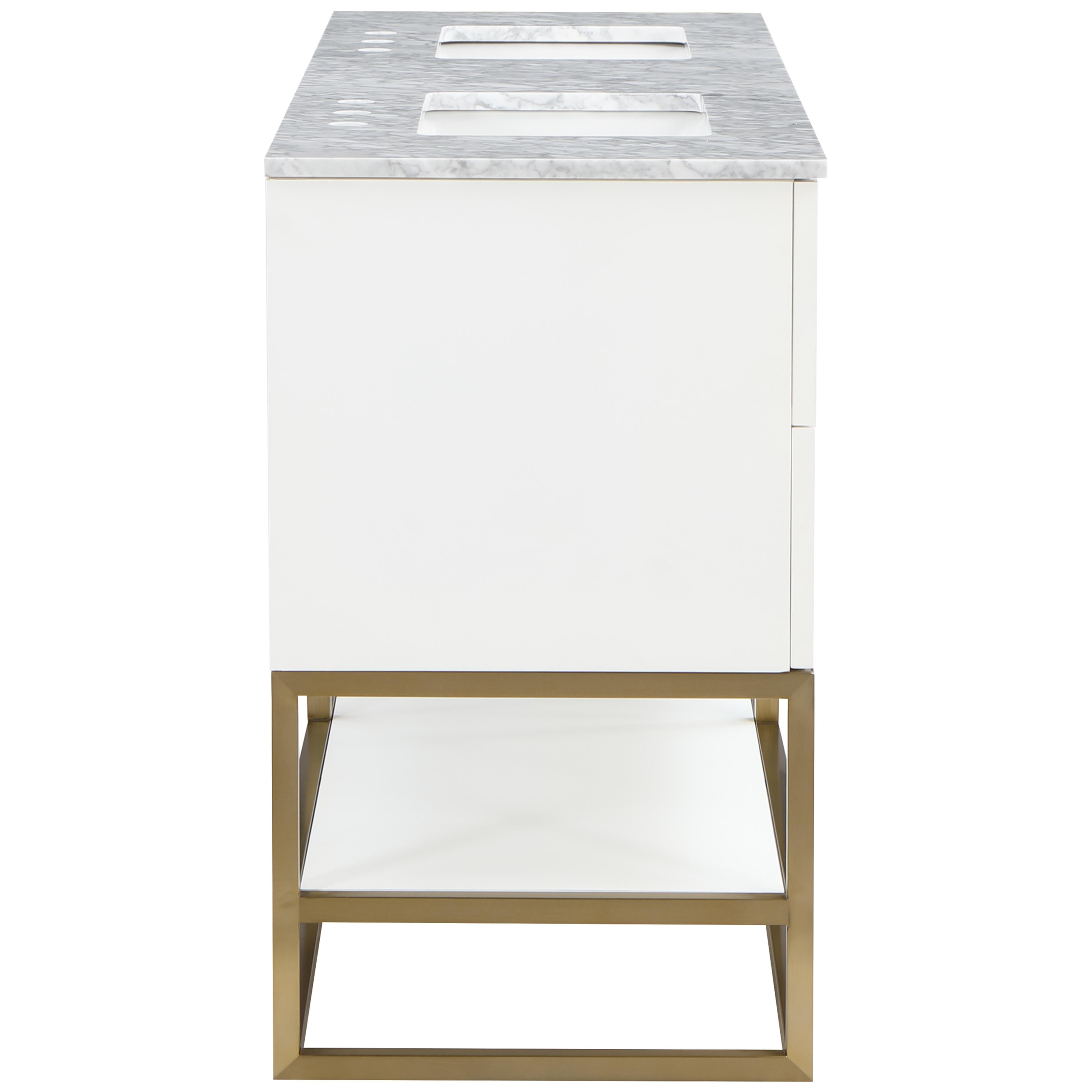 Meridian Monad White Bathroom Vanity