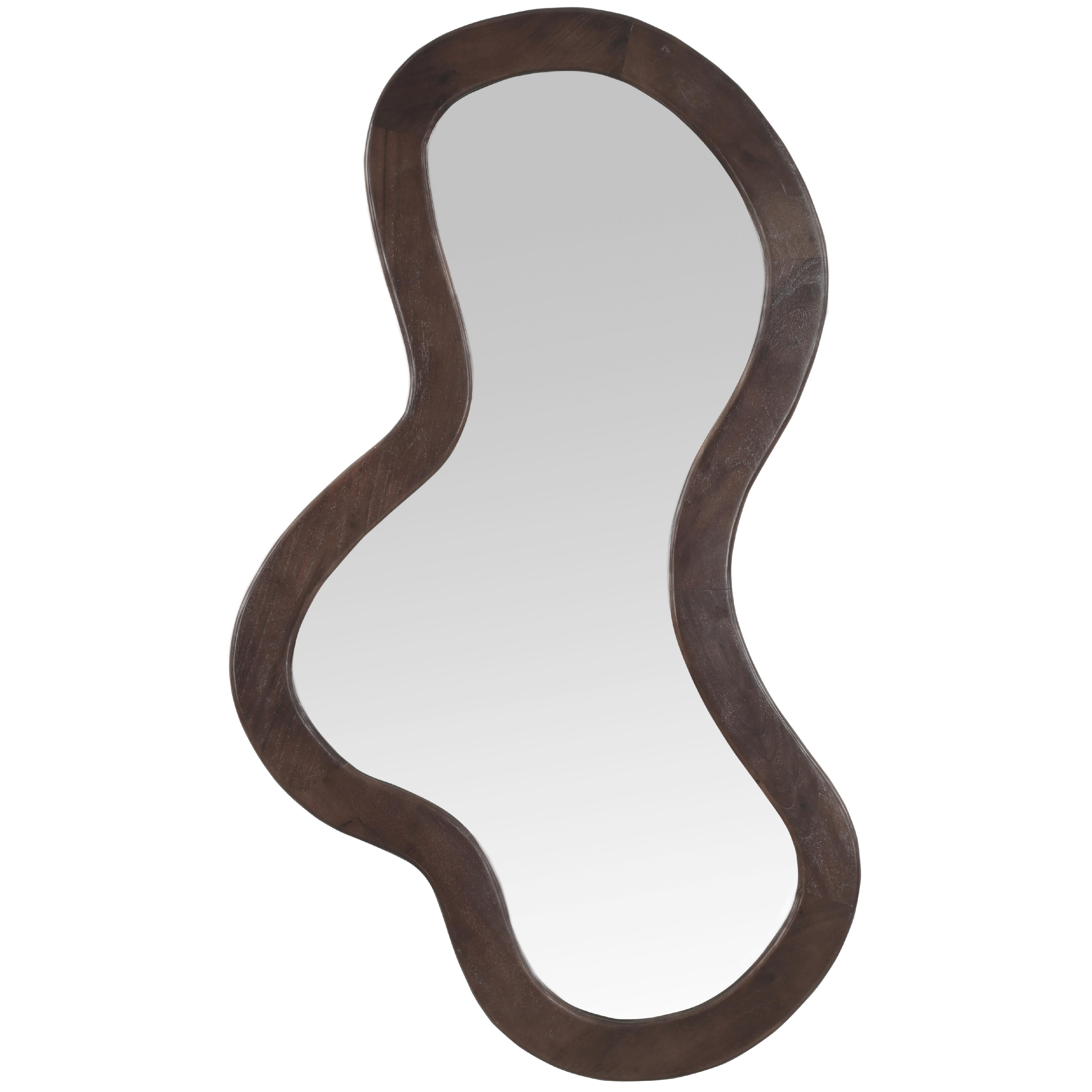 Meridian Oblique Brown Mirror