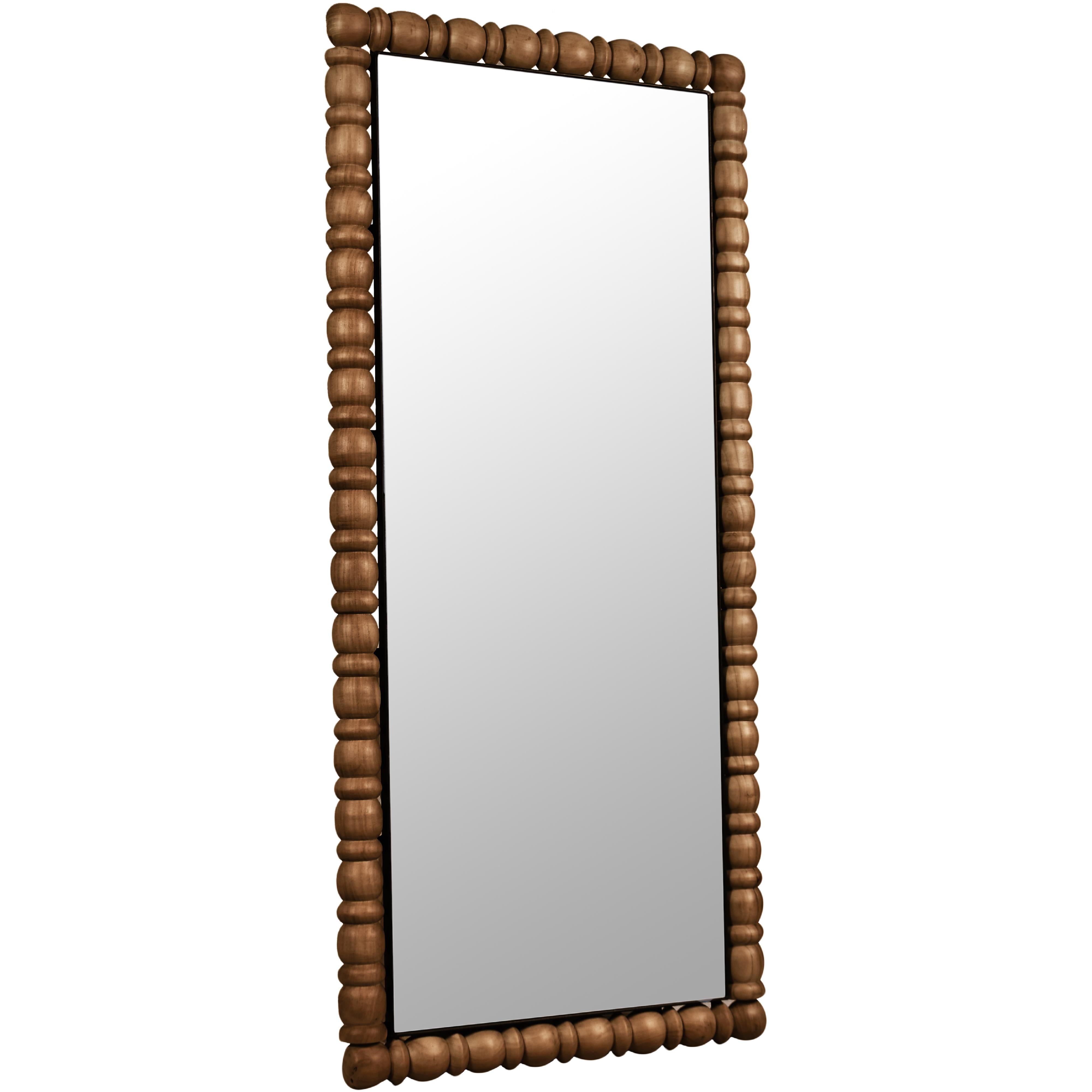 Meridian Aubrey Brown Mirror