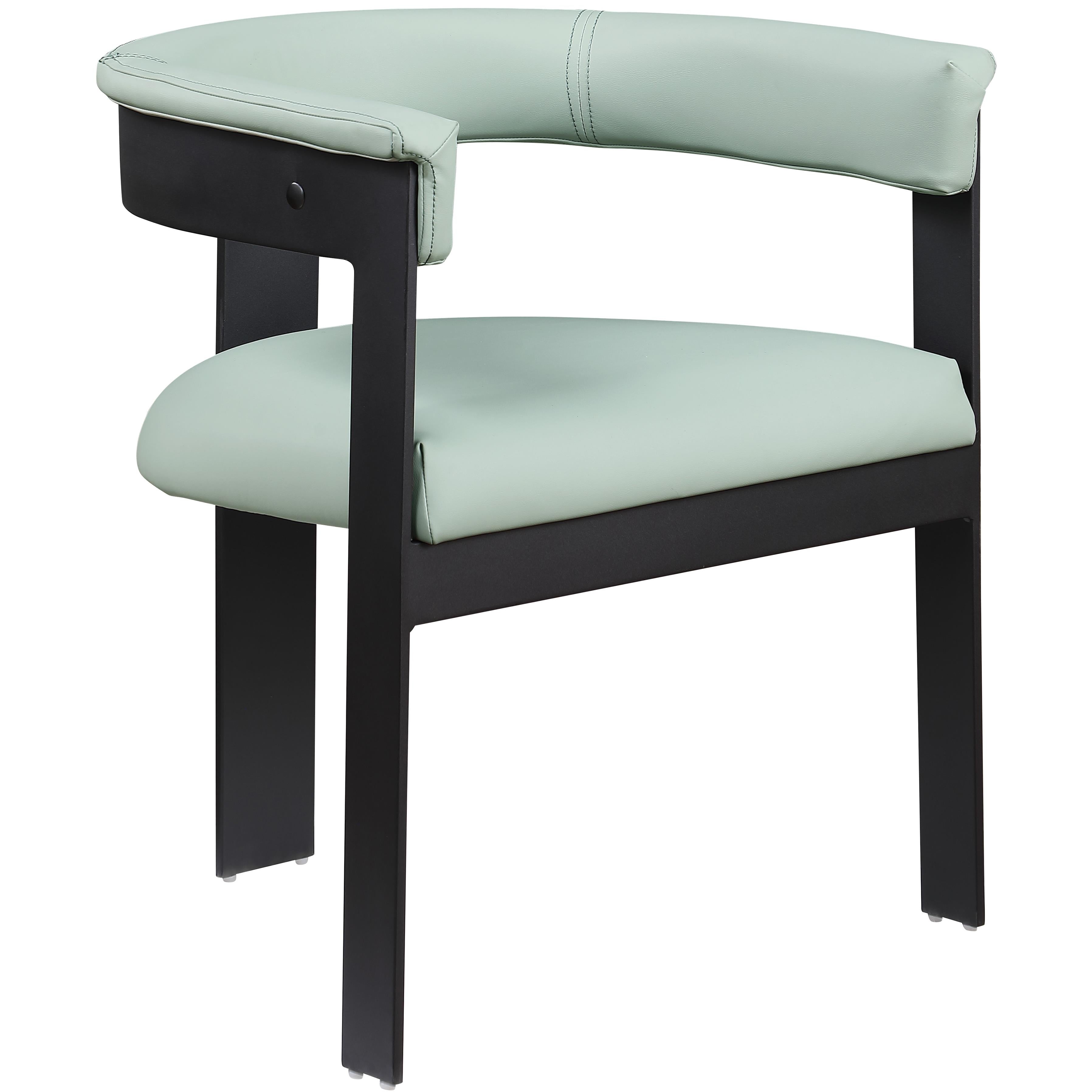 Meridian Romeo Mint Green Vegan Leather Dining Chair