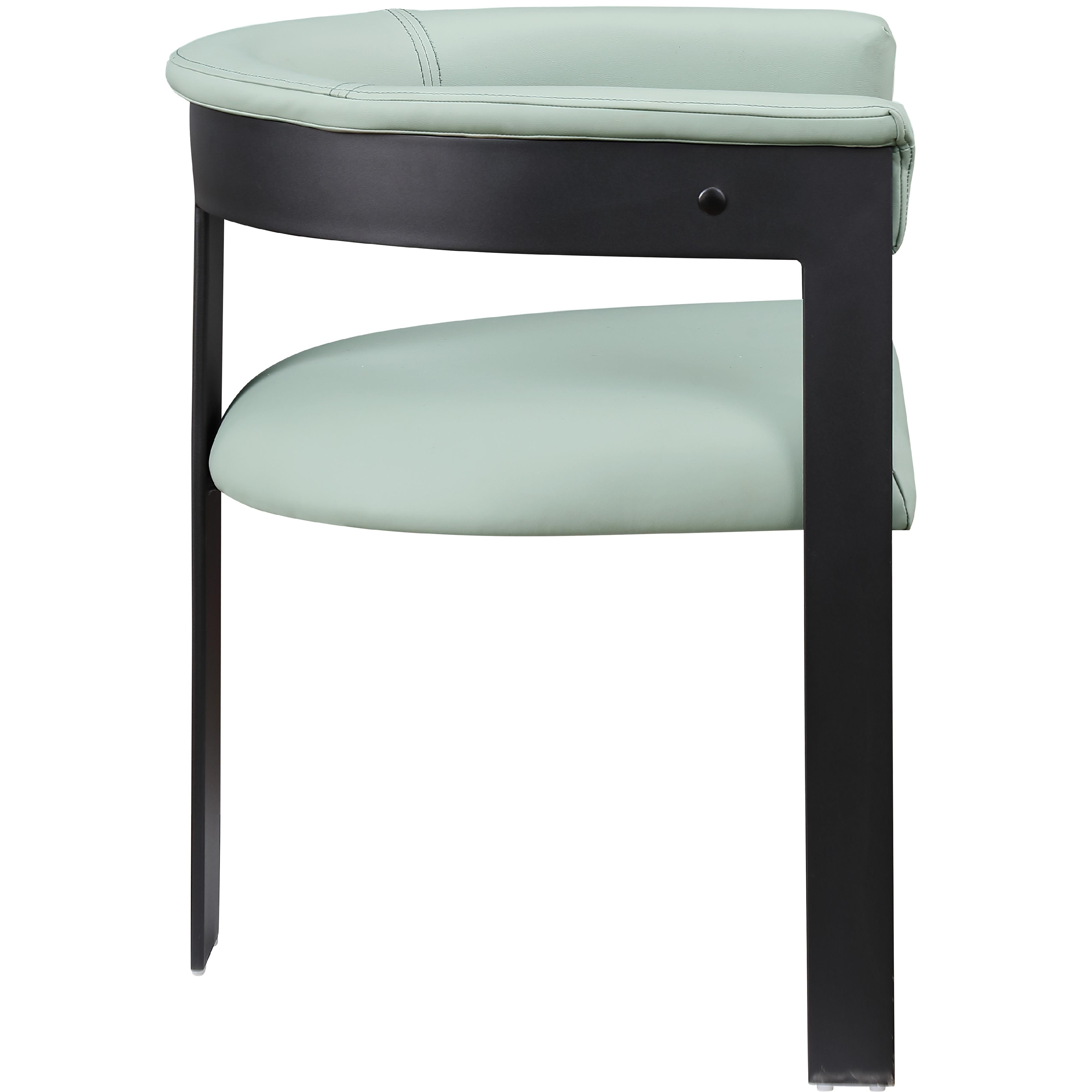 Meridian Romeo Mint Green Vegan Leather Dining Chair