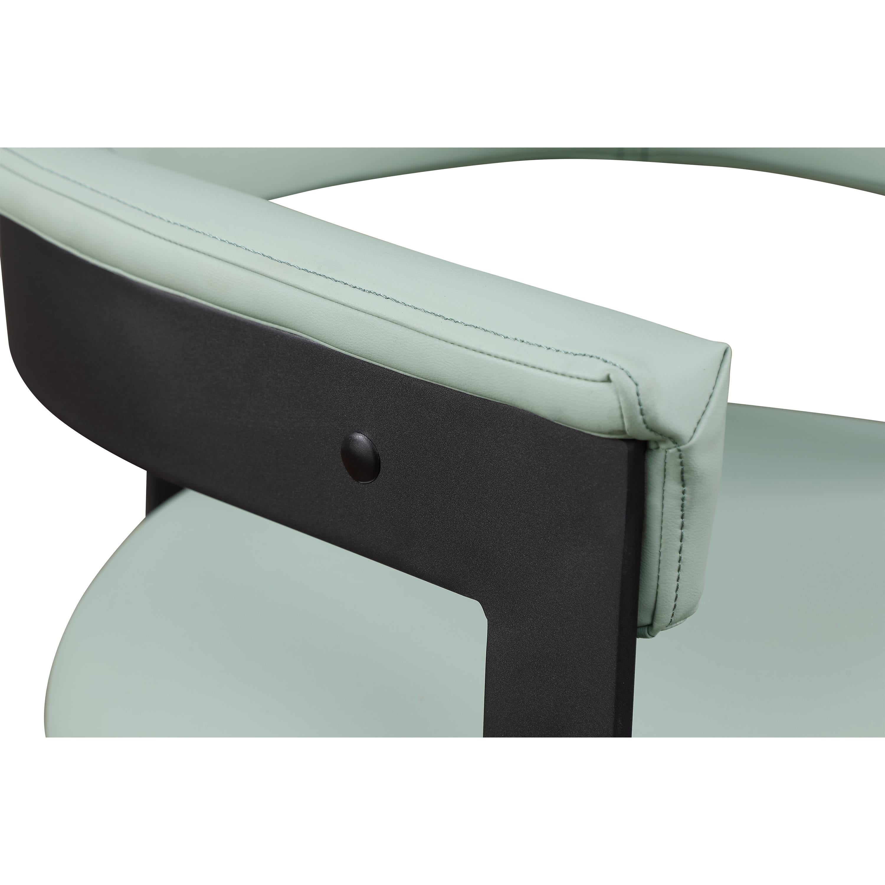Meridian Romeo Mint Green Vegan Leather Dining Chair