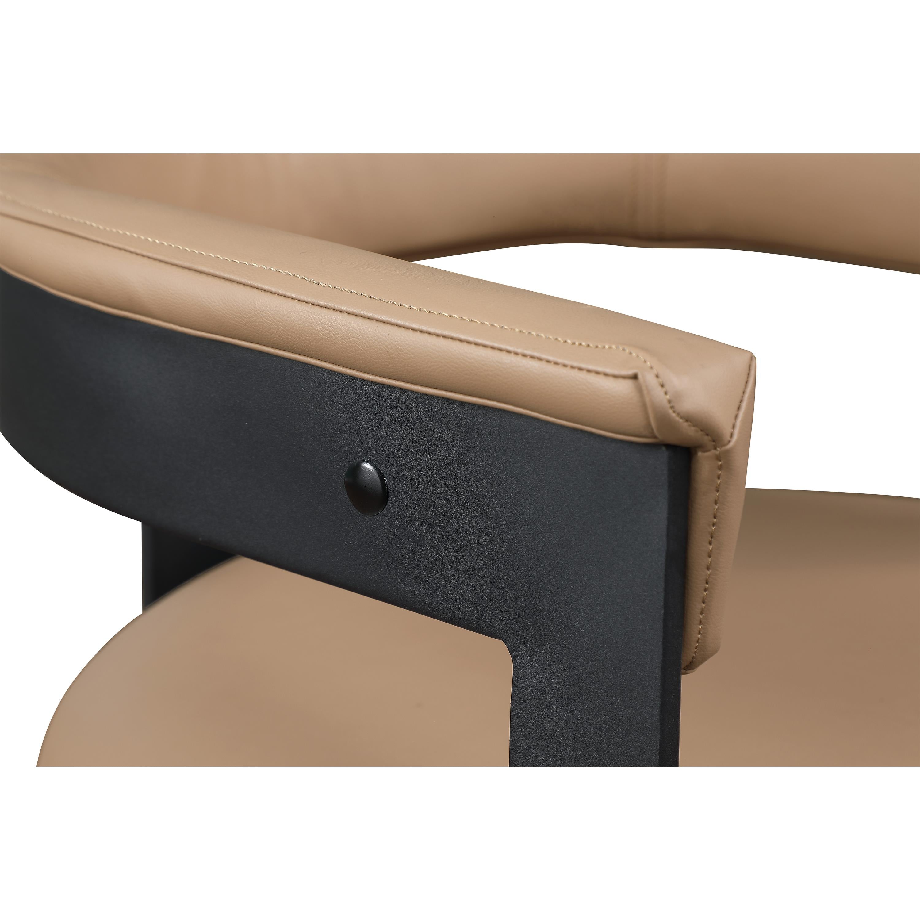 Meridian Romeo Tan Vegan Leather Dining Chair