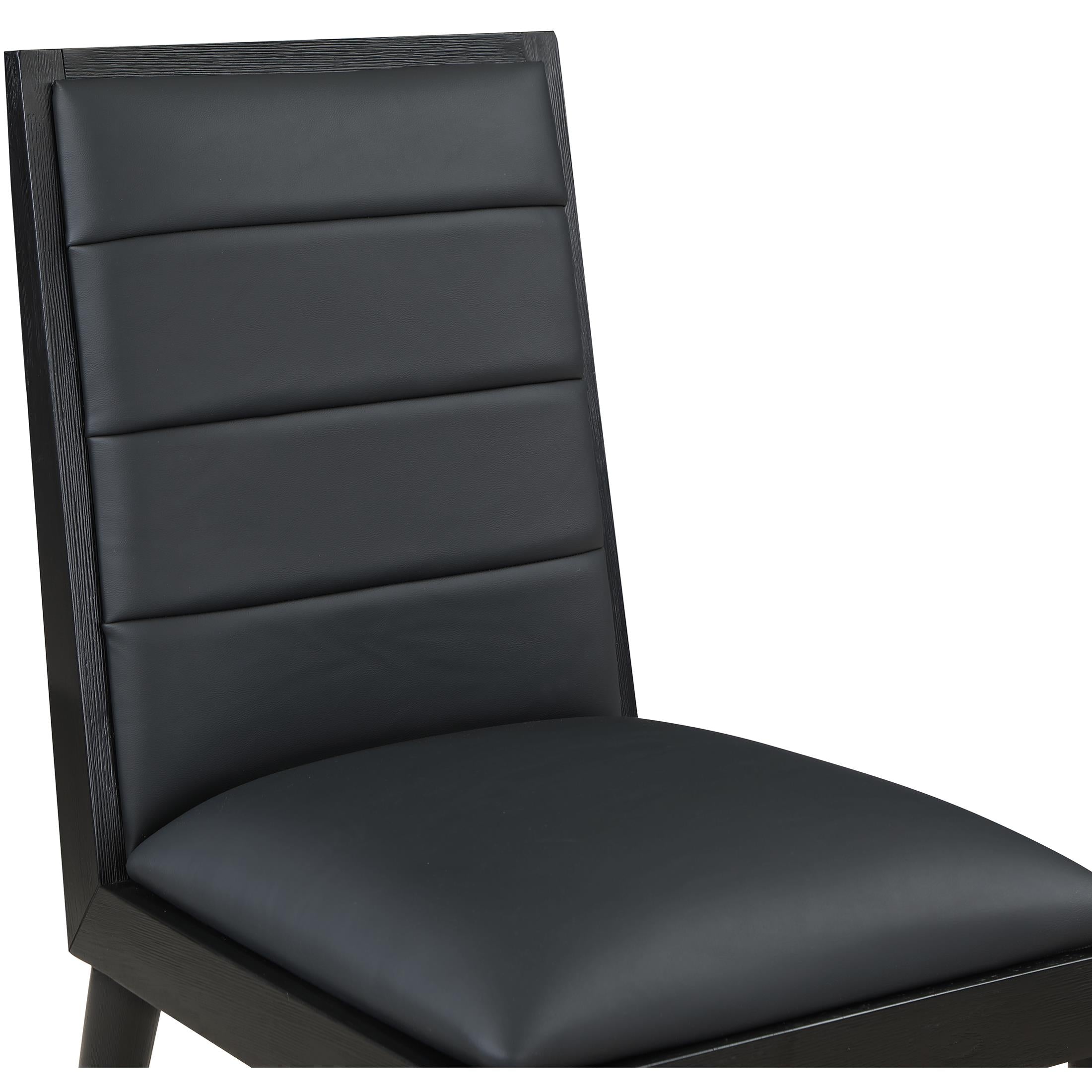 Meridian Bristol Black Vegan Leather Dining Chair