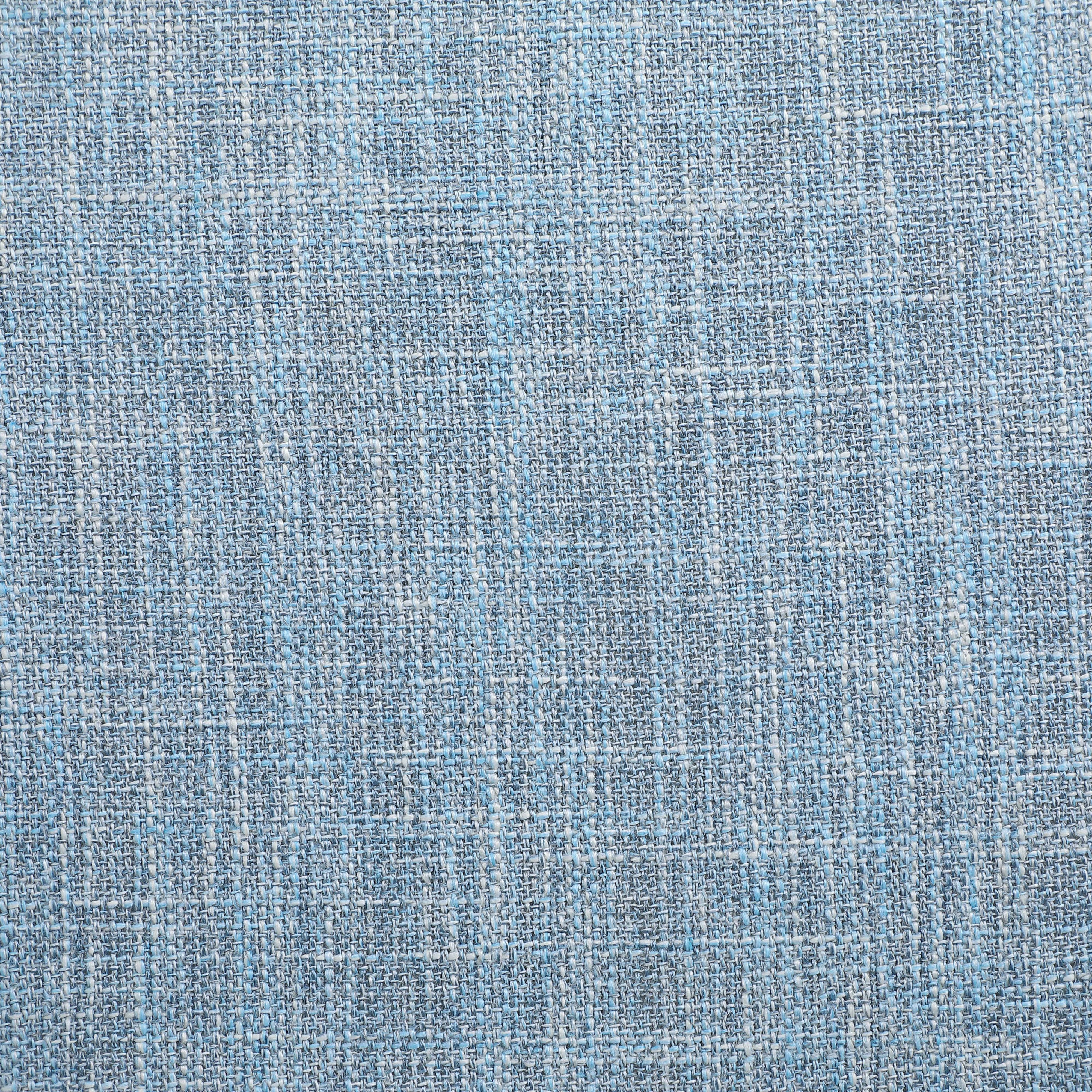 Meridian Valentina Light Blue Linen Textured Fabric Accent Swivel Chair