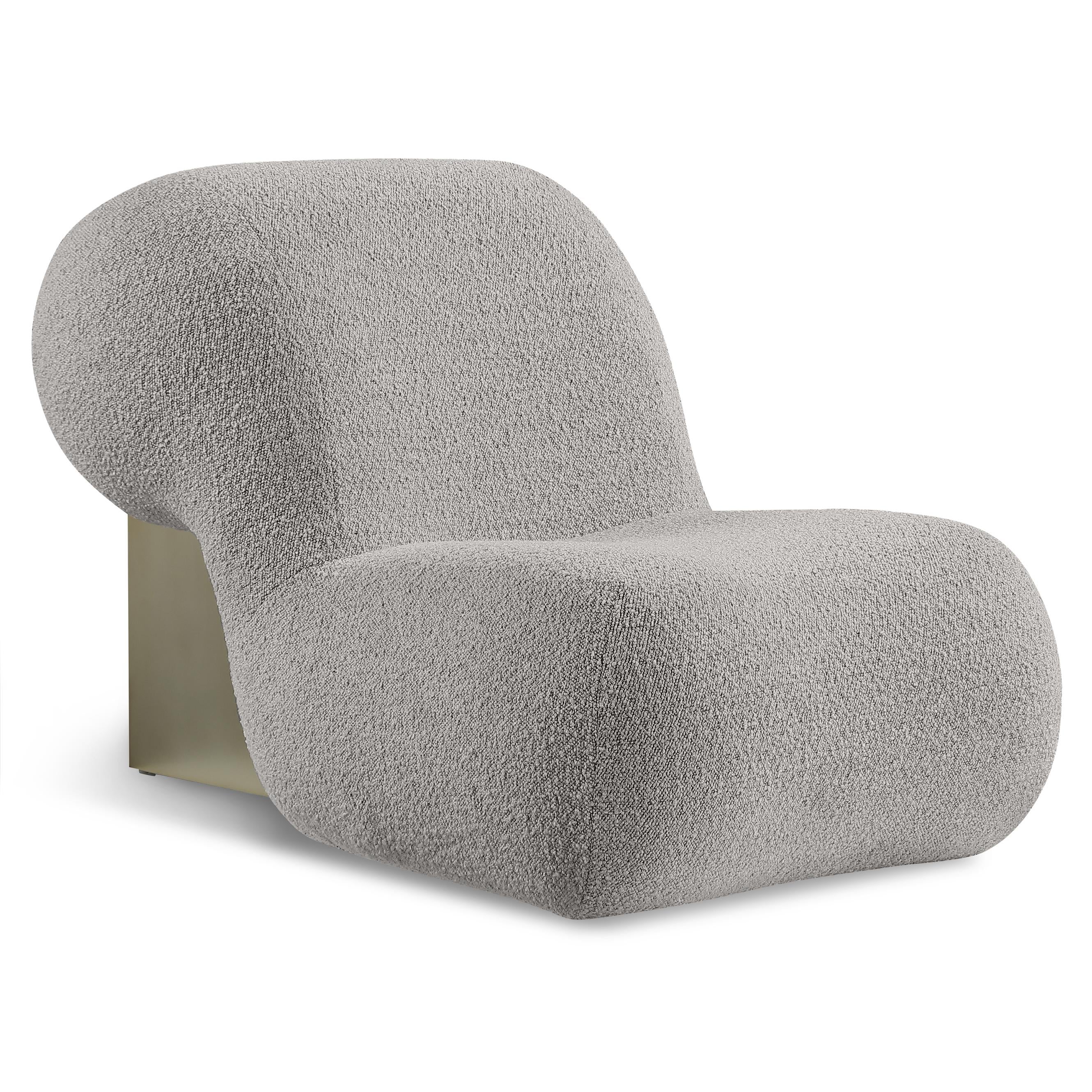 Meridian Quadra Brown Fabric Accent Chair