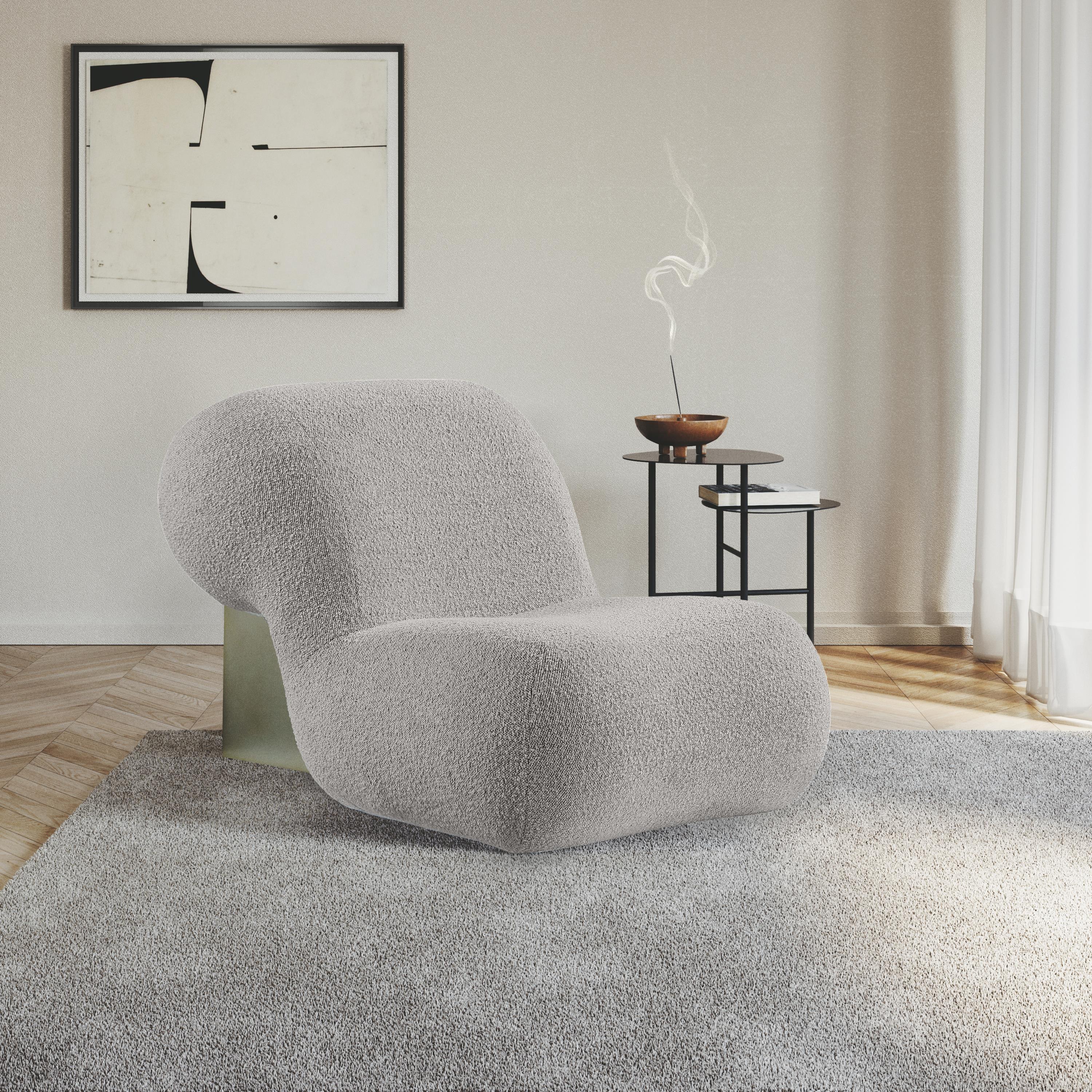 Meridian Quadra Brown Fabric Accent Chair