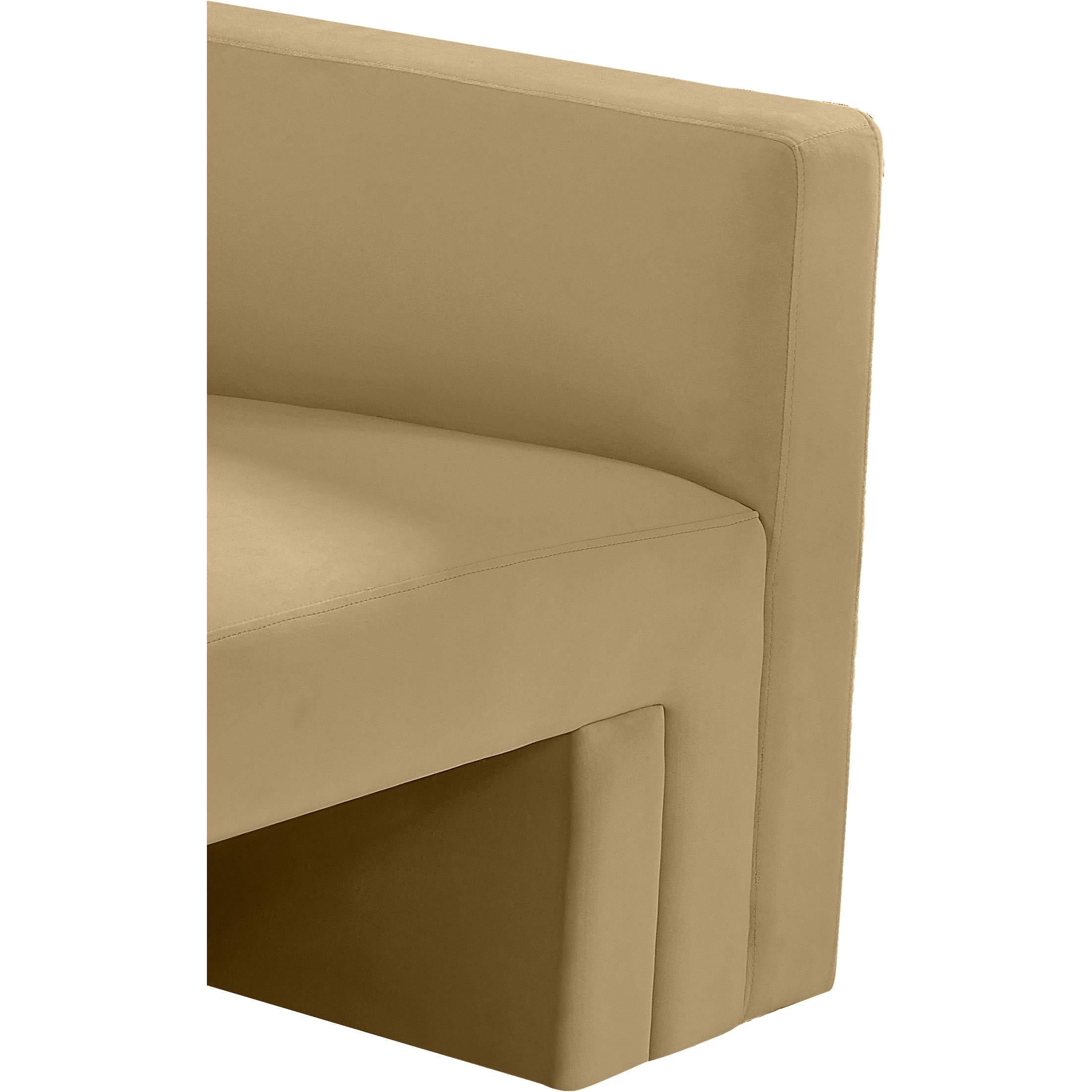 Meridian Henson Camel Velvet Chair