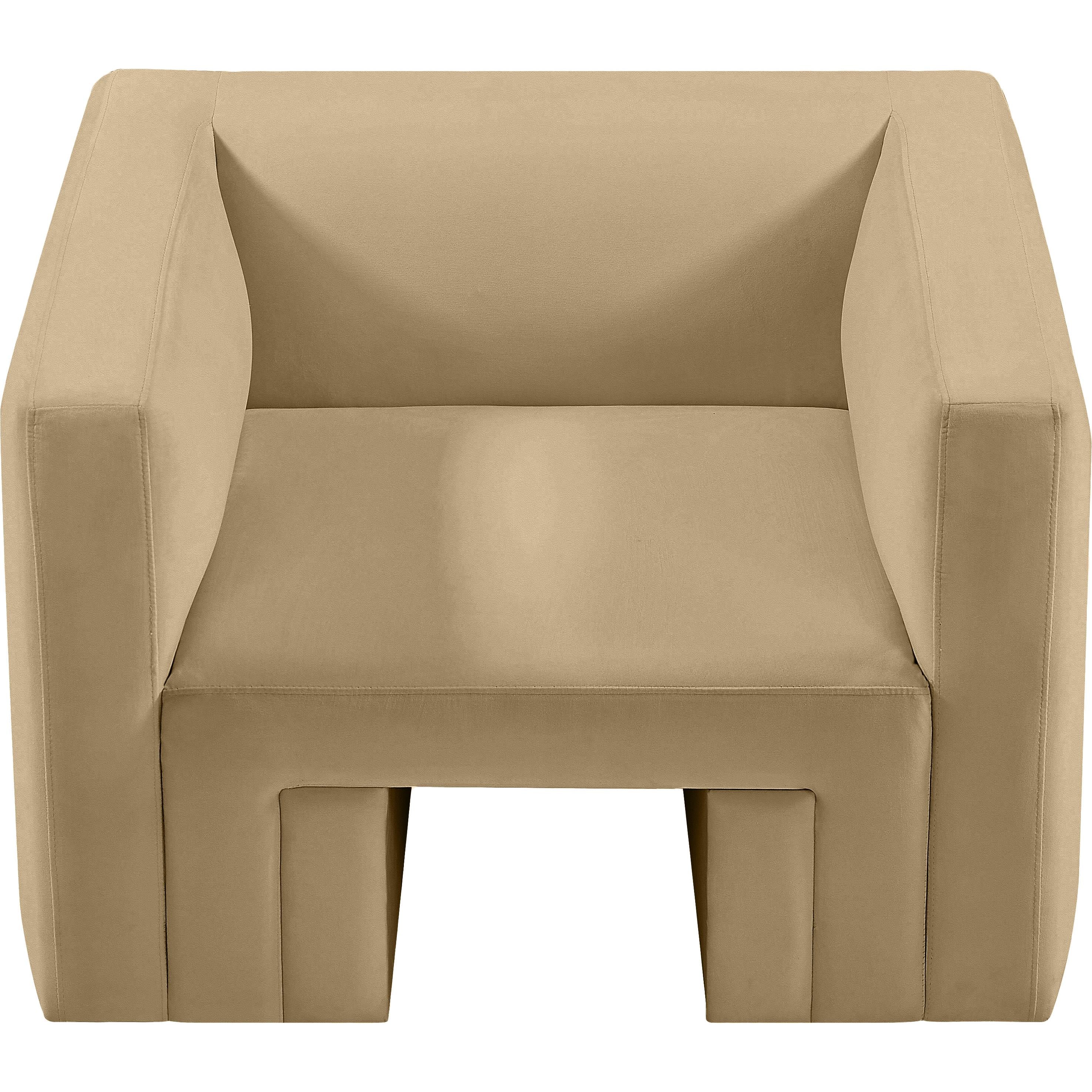Meridian Henson Camel Velvet Chair