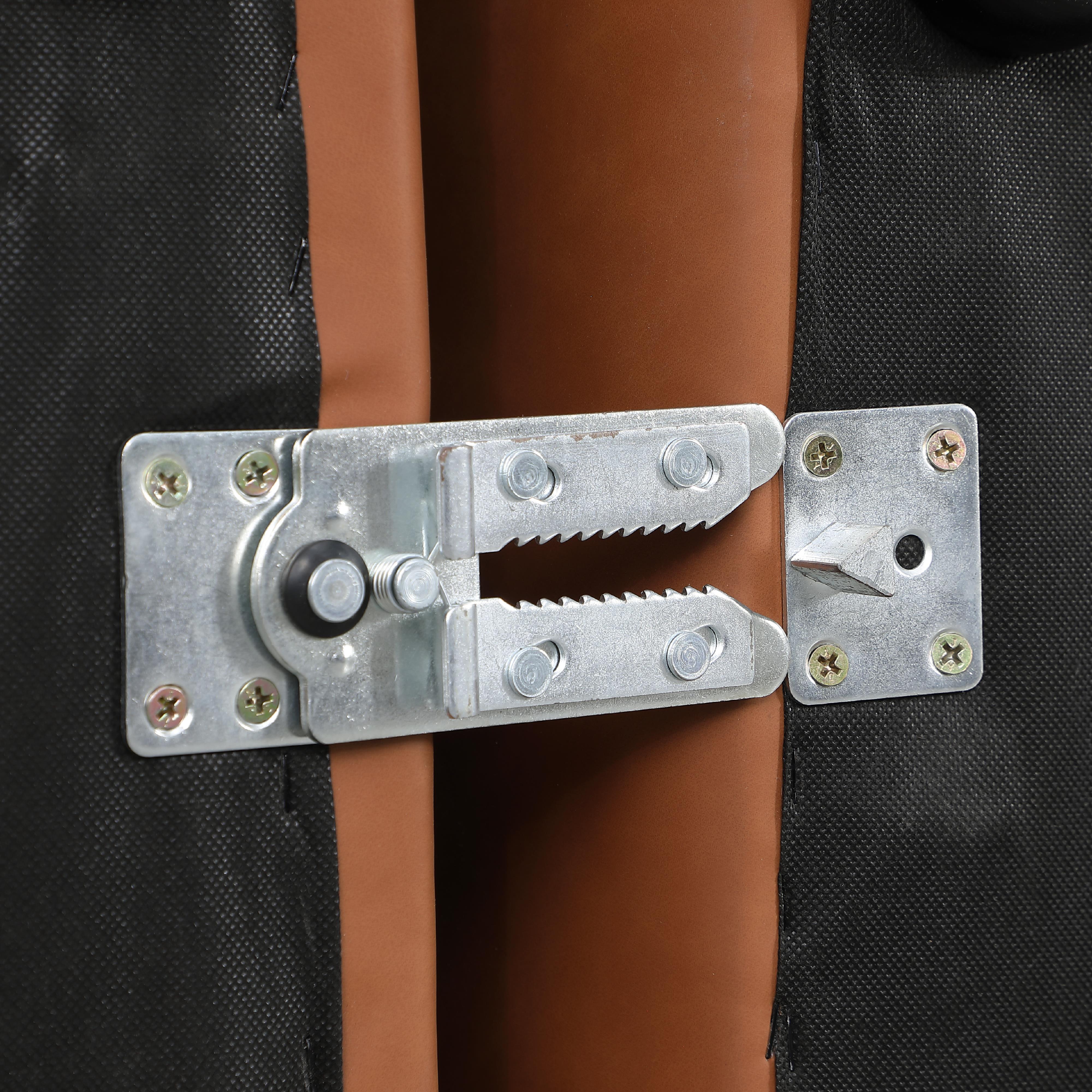 Meridian Cube Cognac Vegan Leather Ottoman