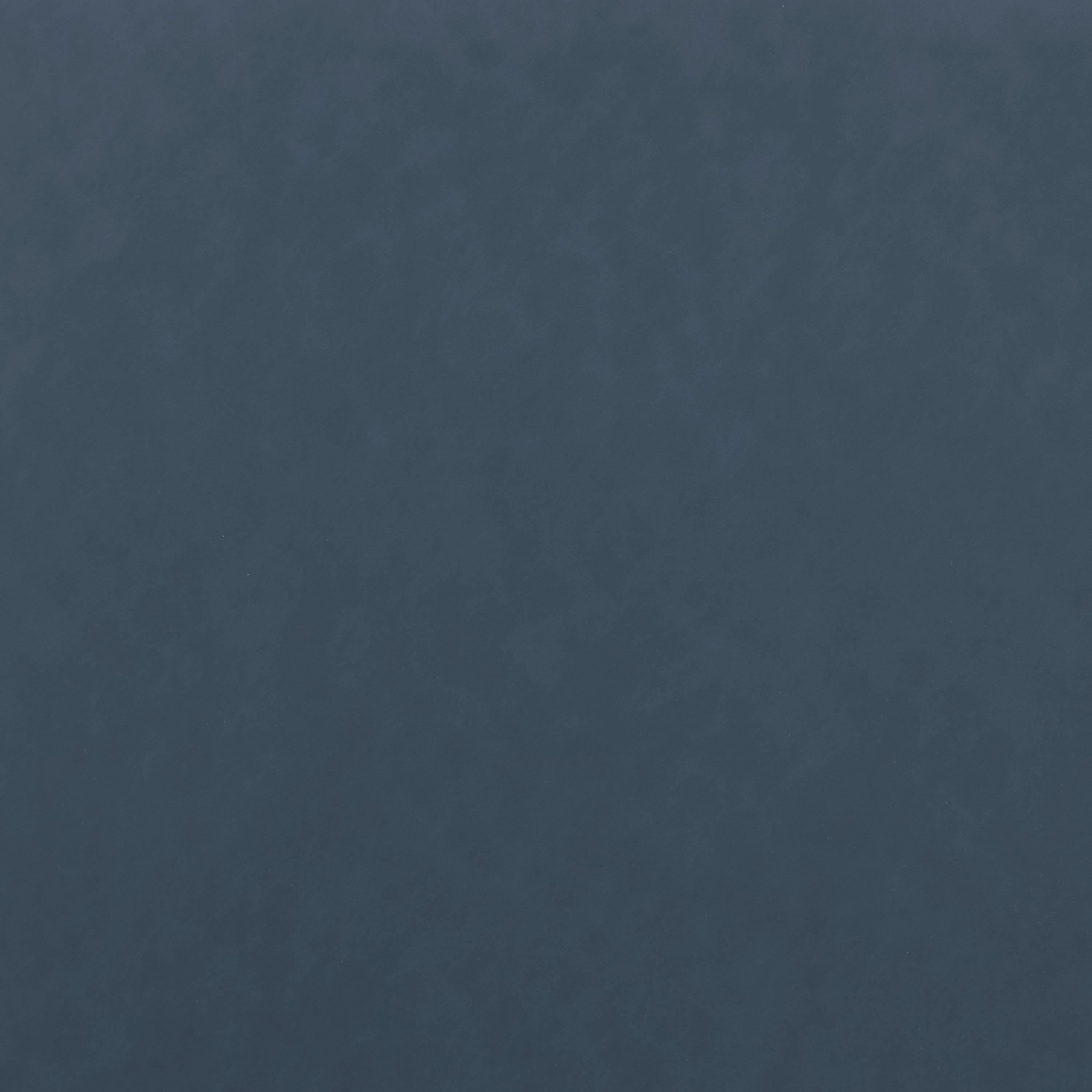 Meridian Cube Navy Blue Vegan Leather Ottoman