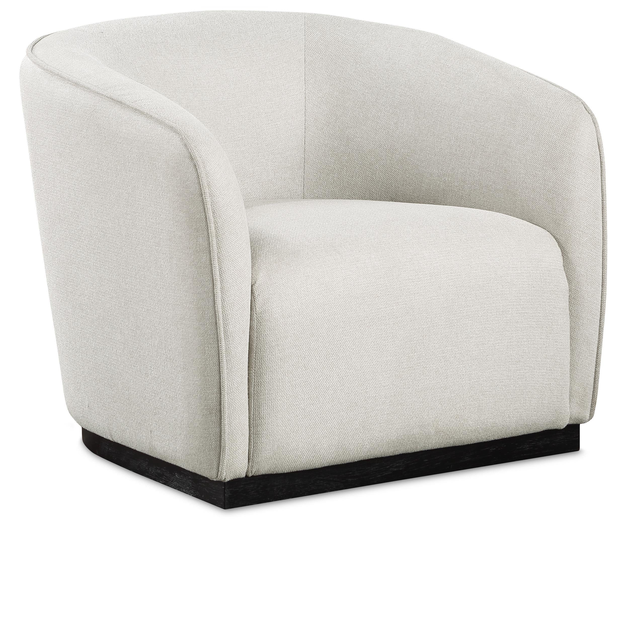 Meridian Mylah Beige Polyester Fabric Chair