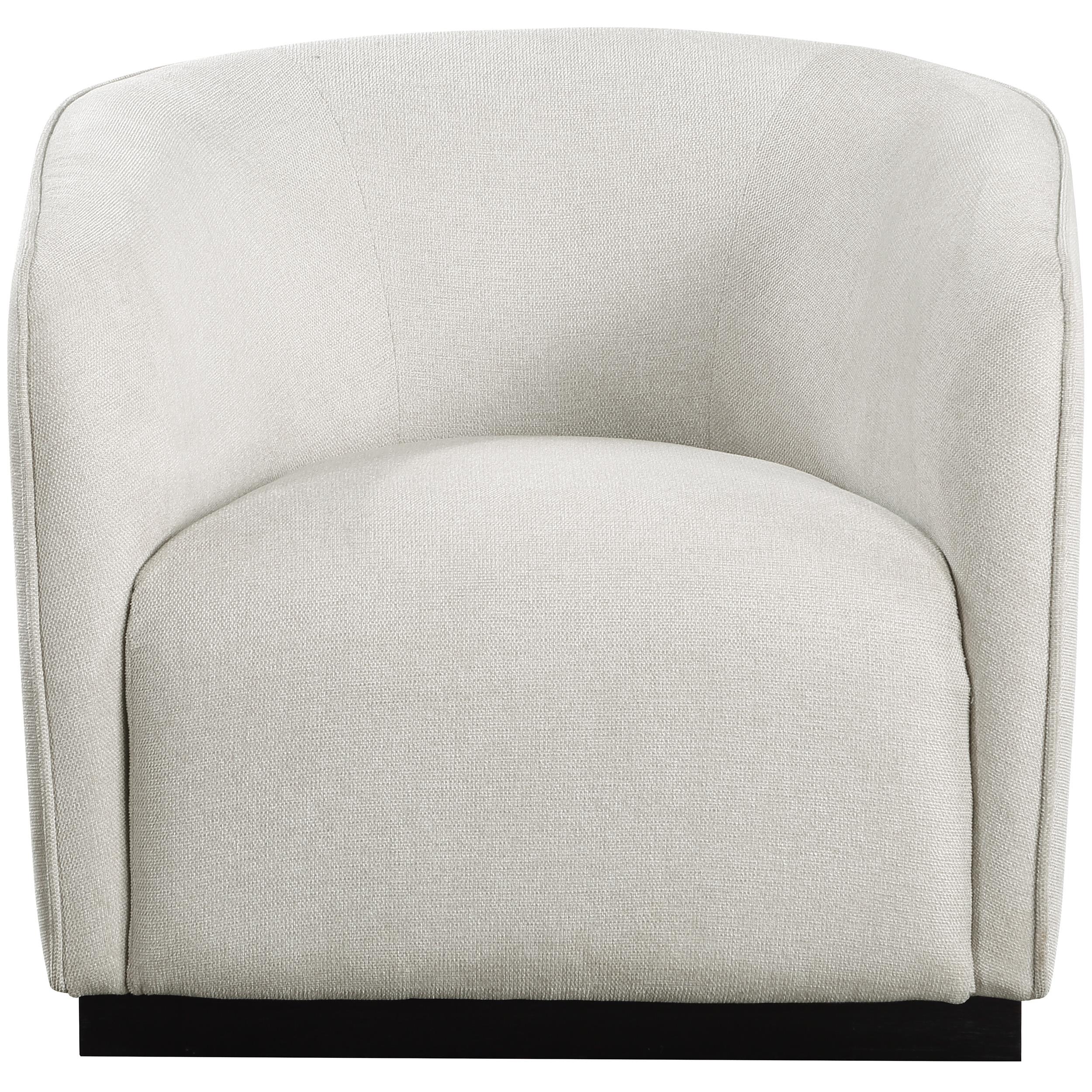 Meridian Mylah Beige Polyester Fabric Chair