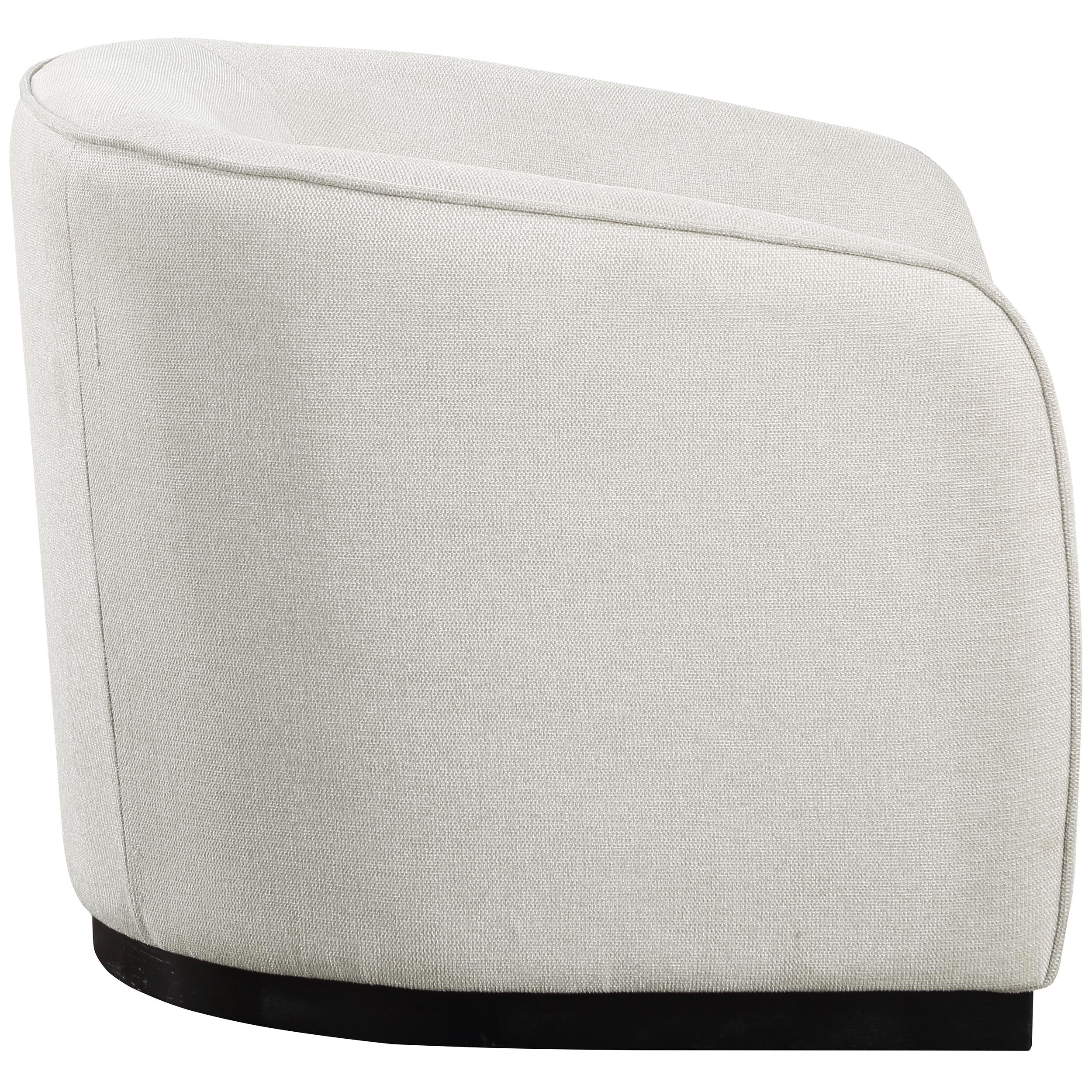 Meridian Mylah Beige Polyester Fabric Chair