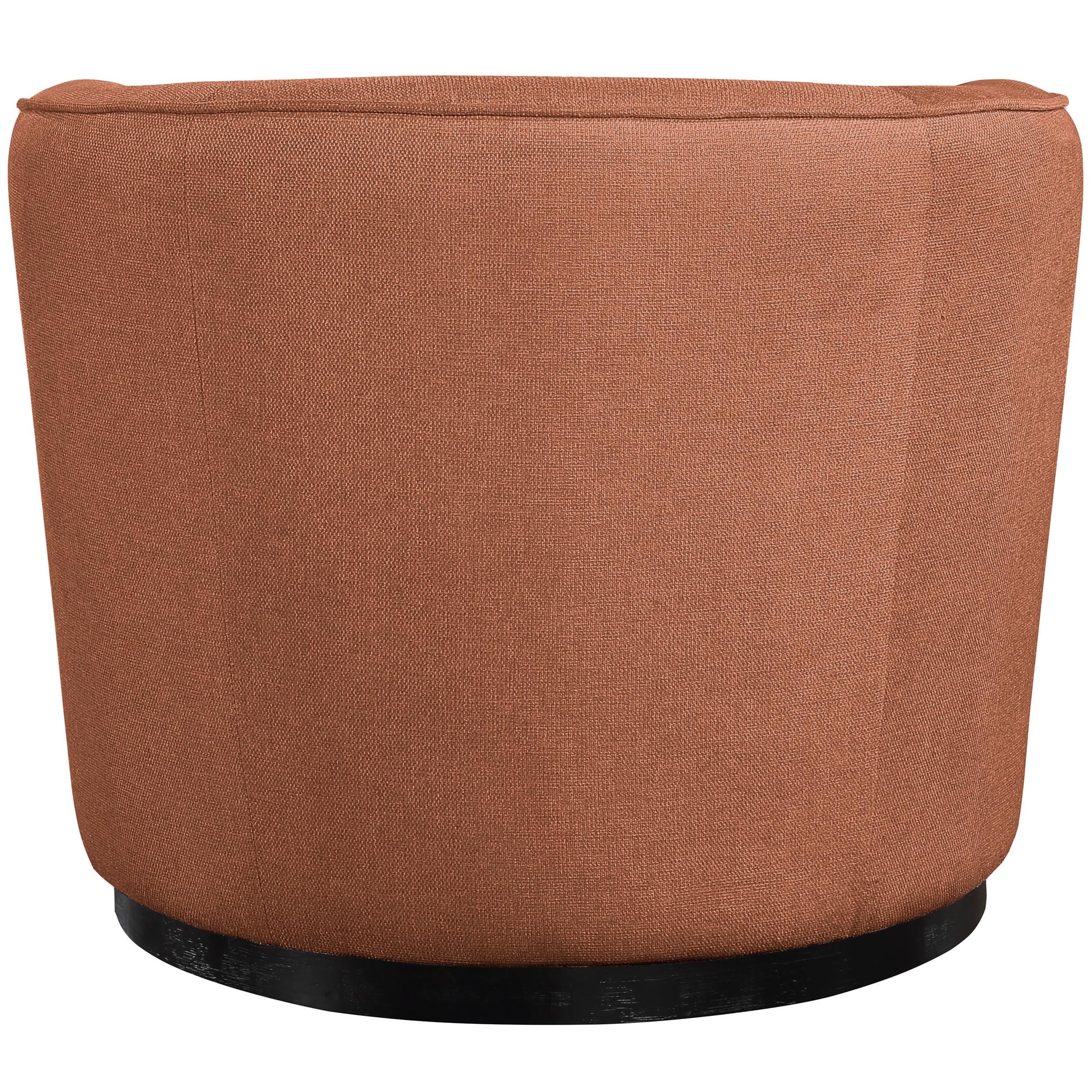 Meridian Mylah Cognac Polyester Fabric Chair
